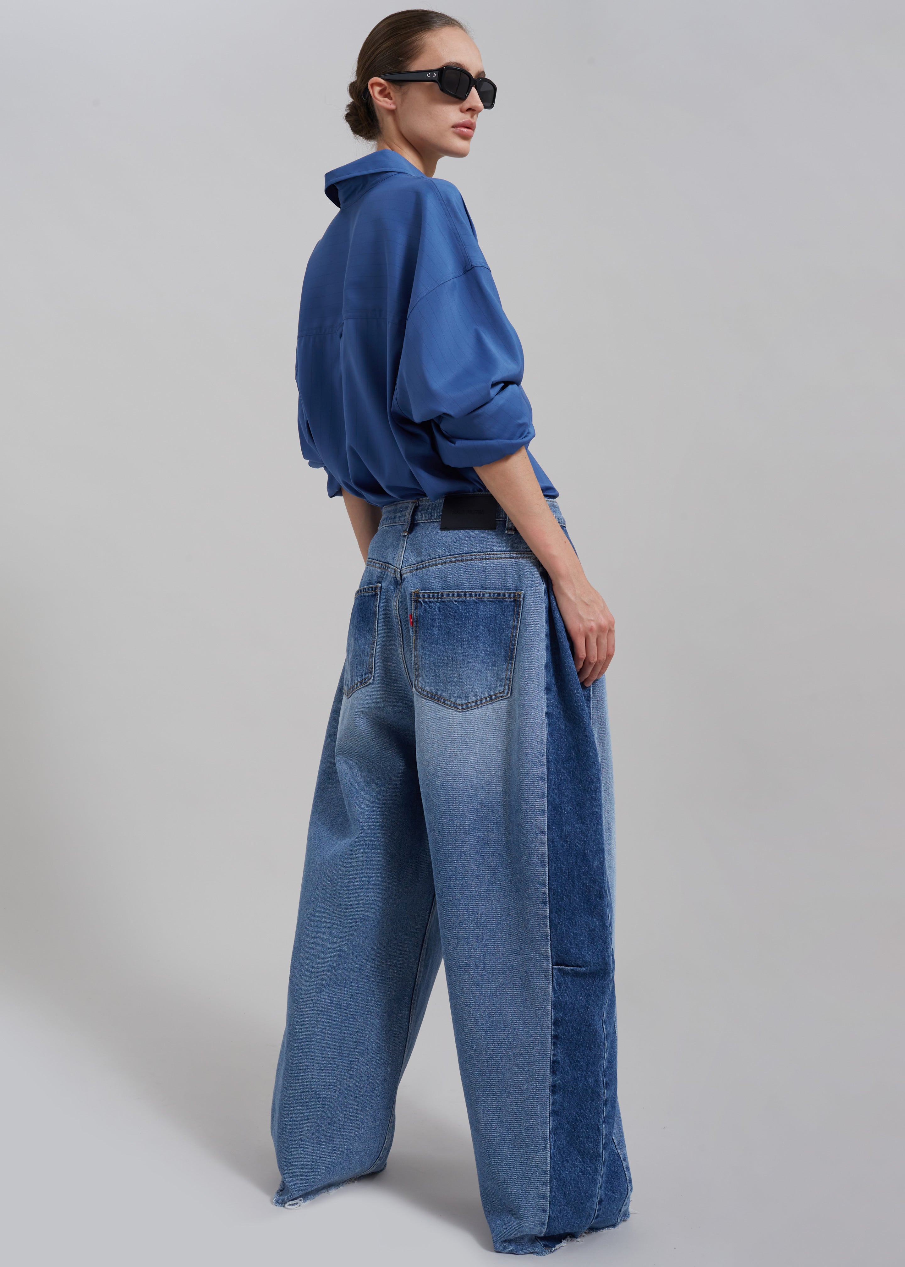 Gatlin Color Block Jeans - Blue Wash - 10