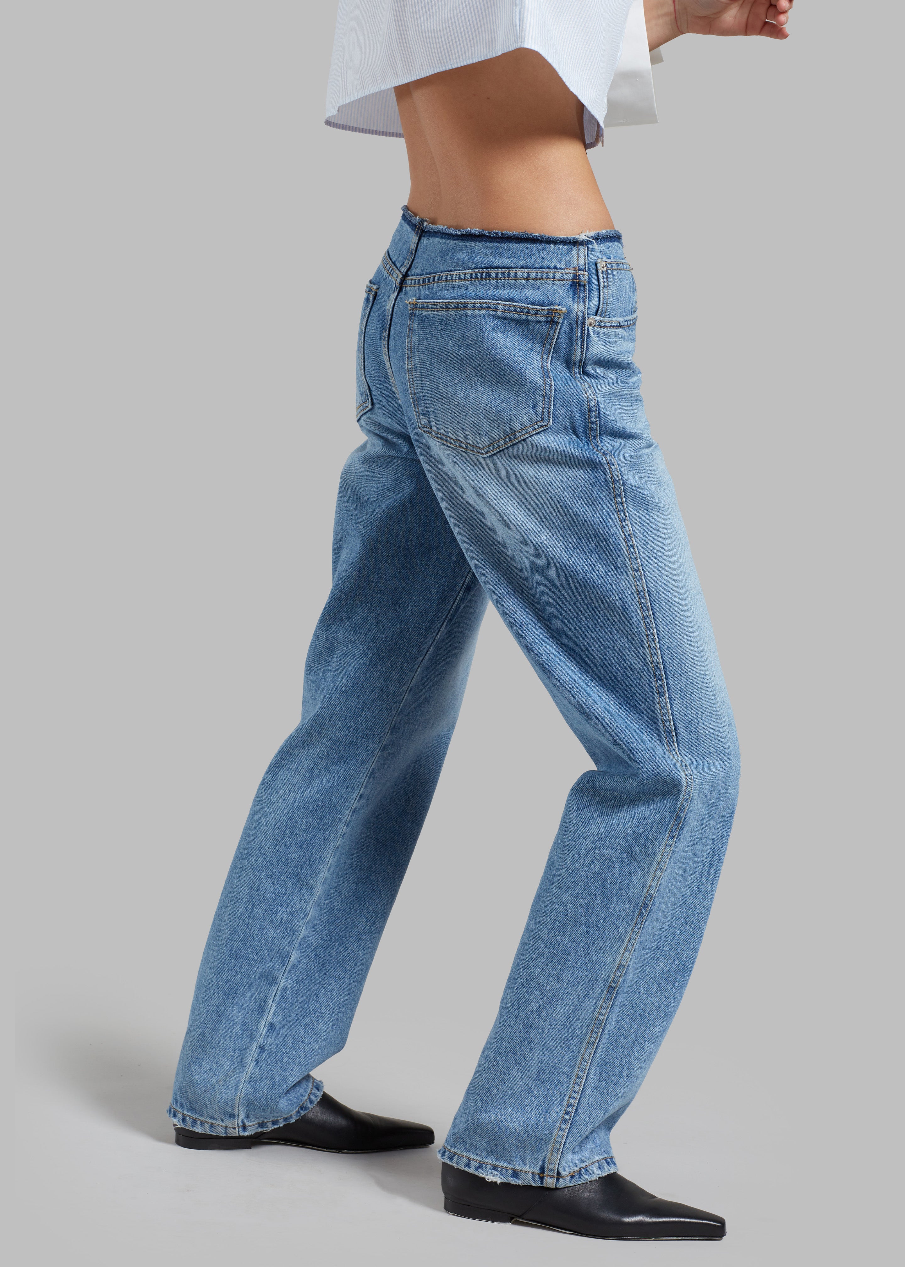 Genesis Raw Waist Jeans - Worn Wash - 9
