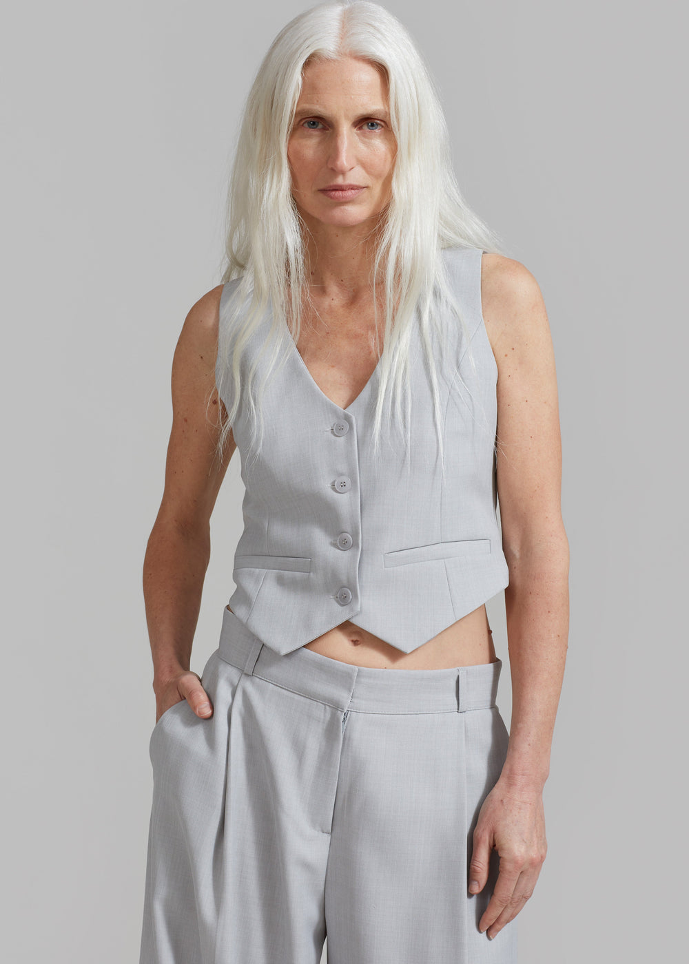 Gladys Vest - Grey