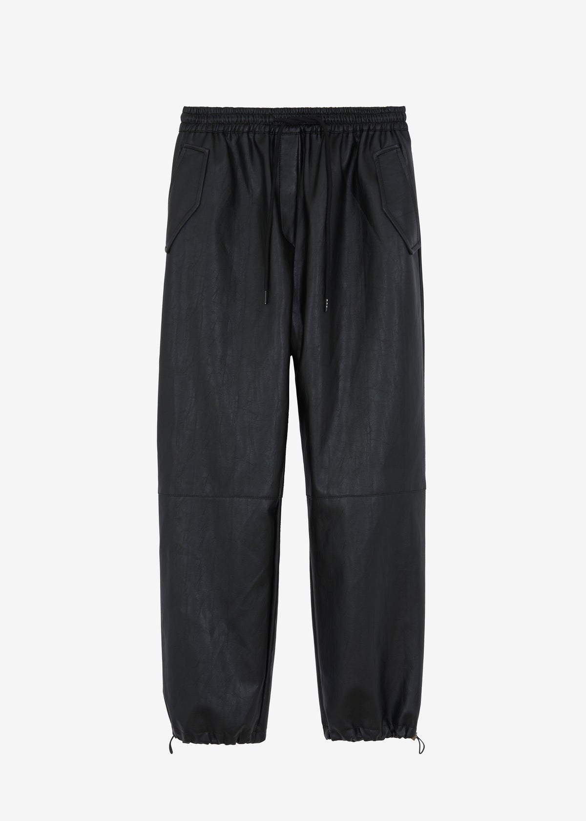 Grayson Faux Leather Pants - Black - 8