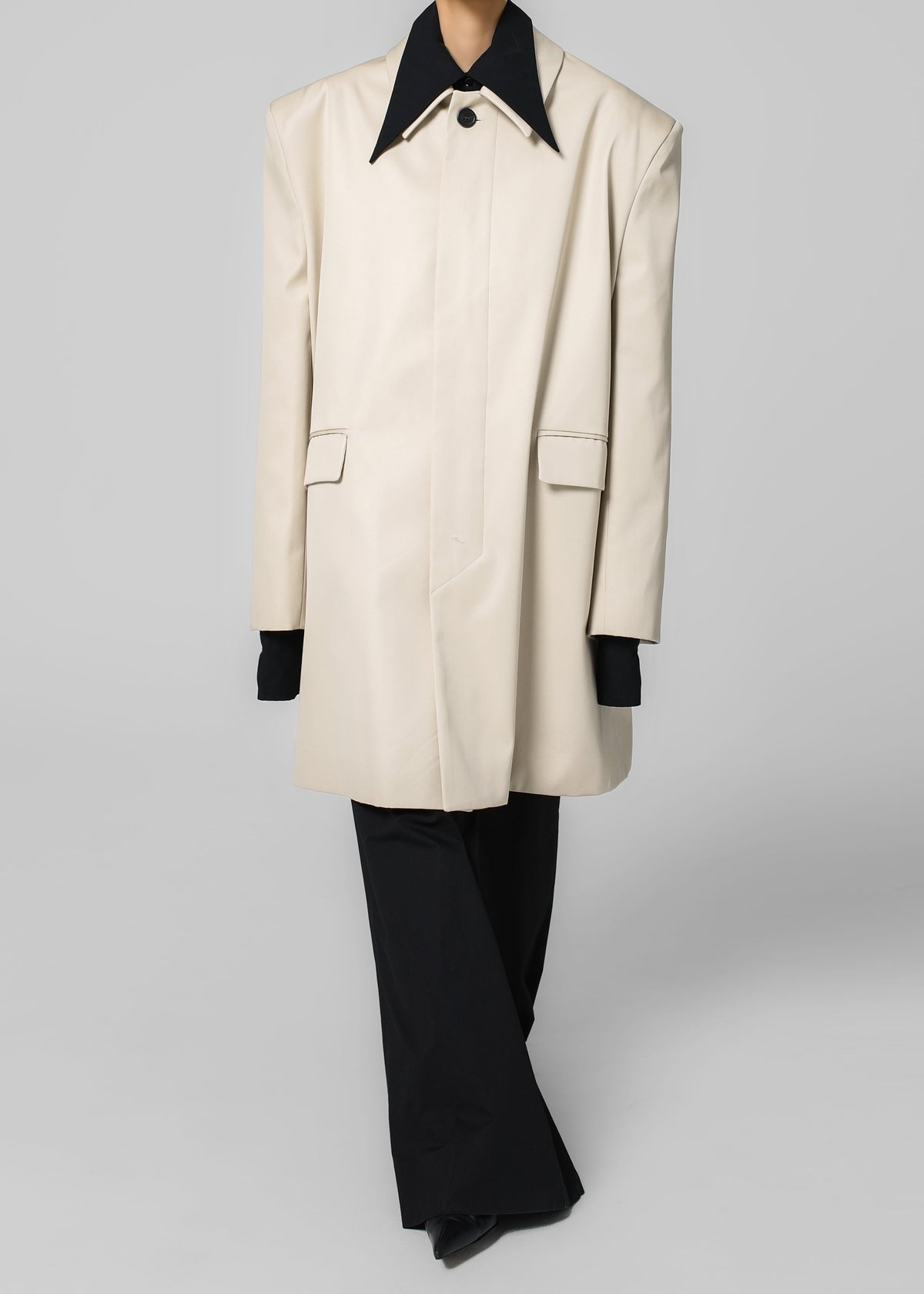 Ghent Padded Shoulder Trench - Beige - 11