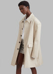 Ghent Padded Shoulder Trench - Beige