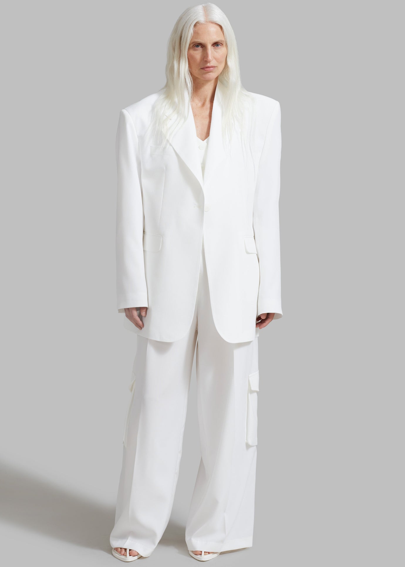 Gladys Blazer - White - 1