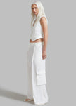 Gladys Cargo Pants - White