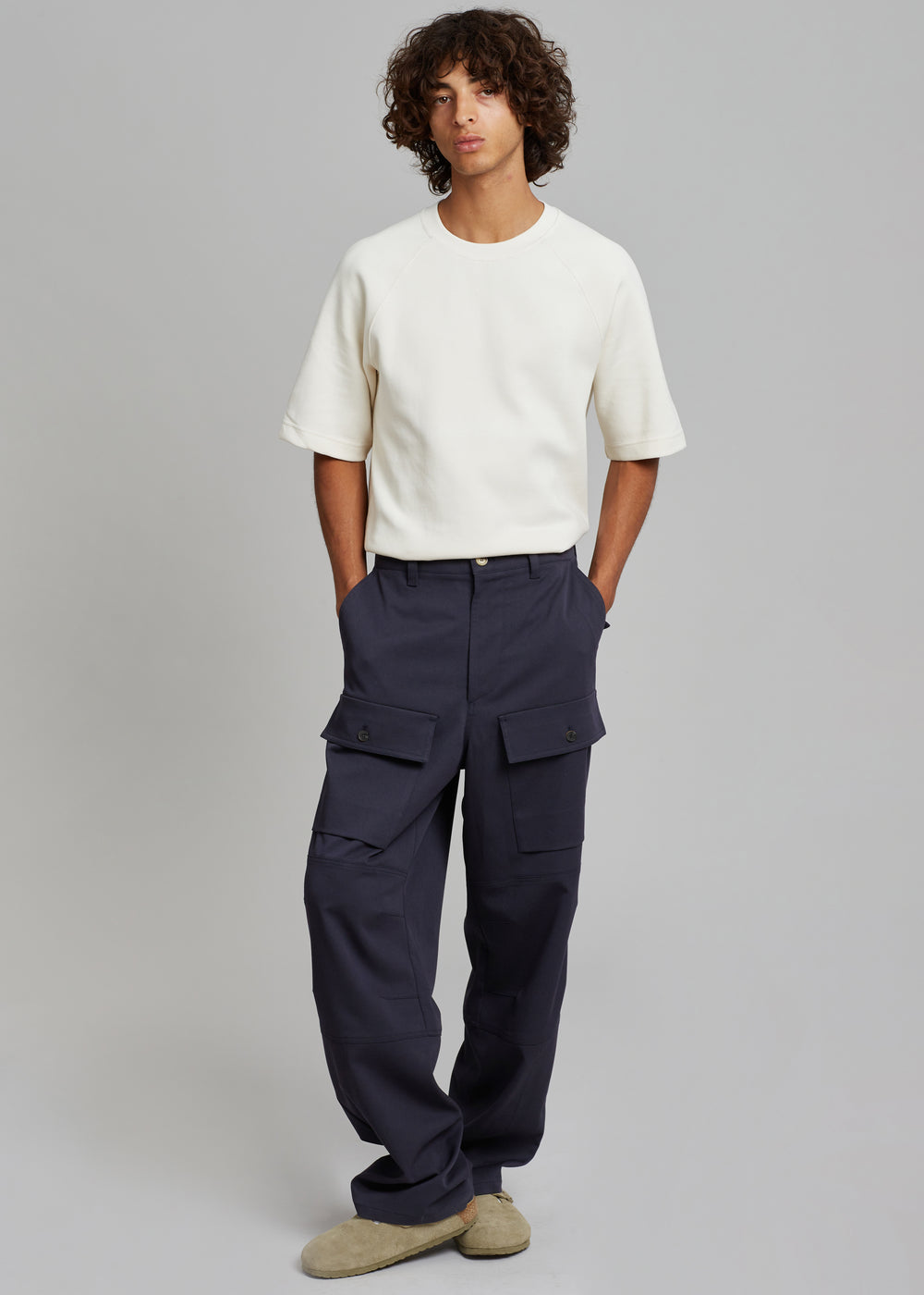 Grant Cargo Pants - Navy - 1