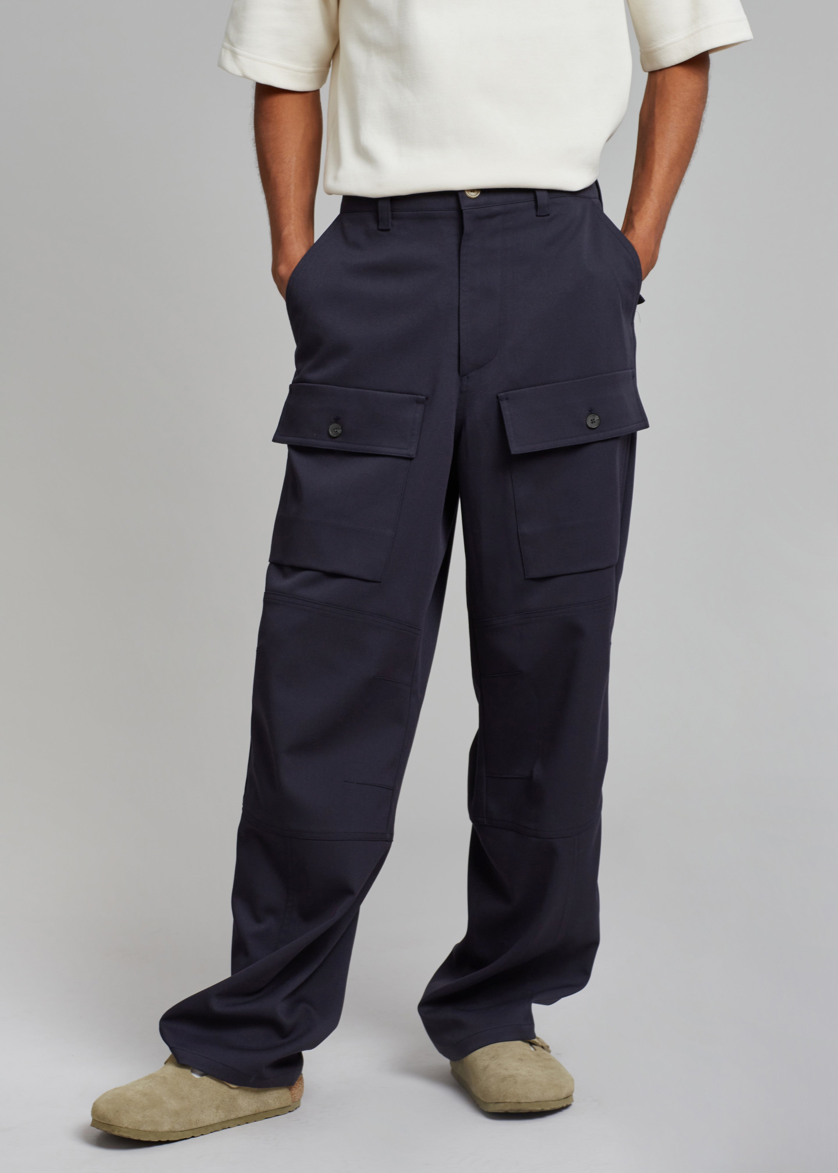 Grant Cargo Pants - Navy - 1