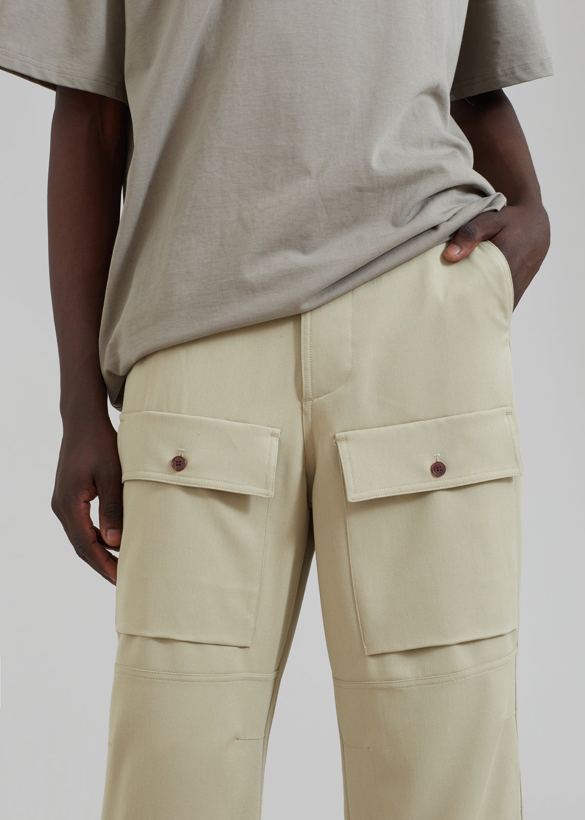 Grant Cargo Pants - Slate Green - 3