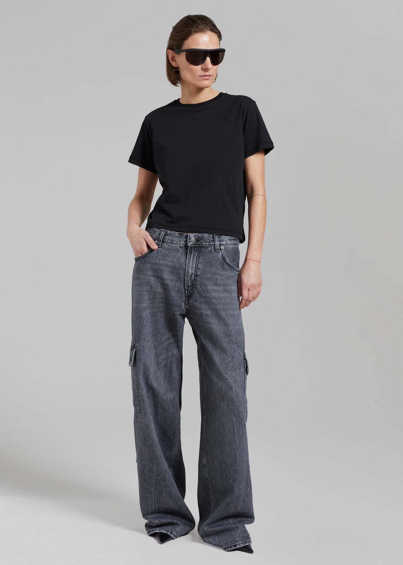 Haikure Bethany Cargo Pants - Marble Black