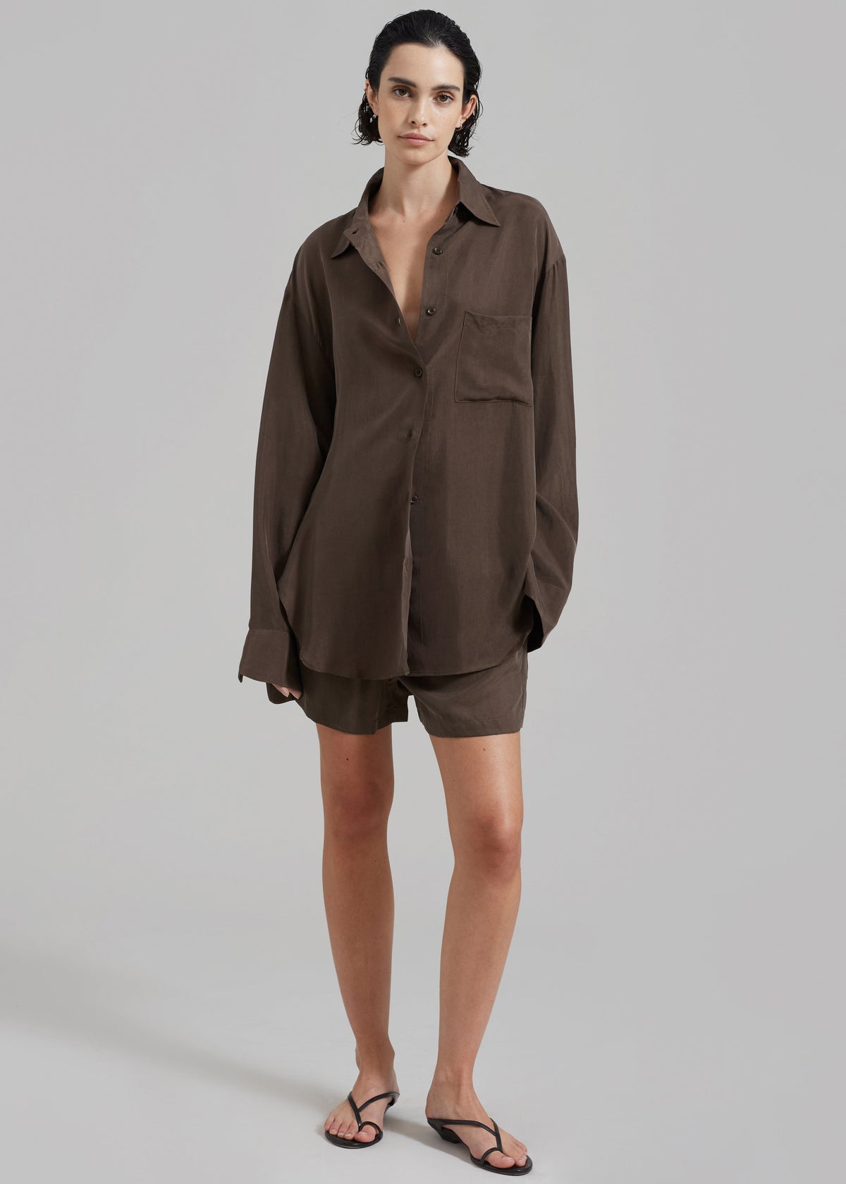 Haneul Shorts - Brown - 2