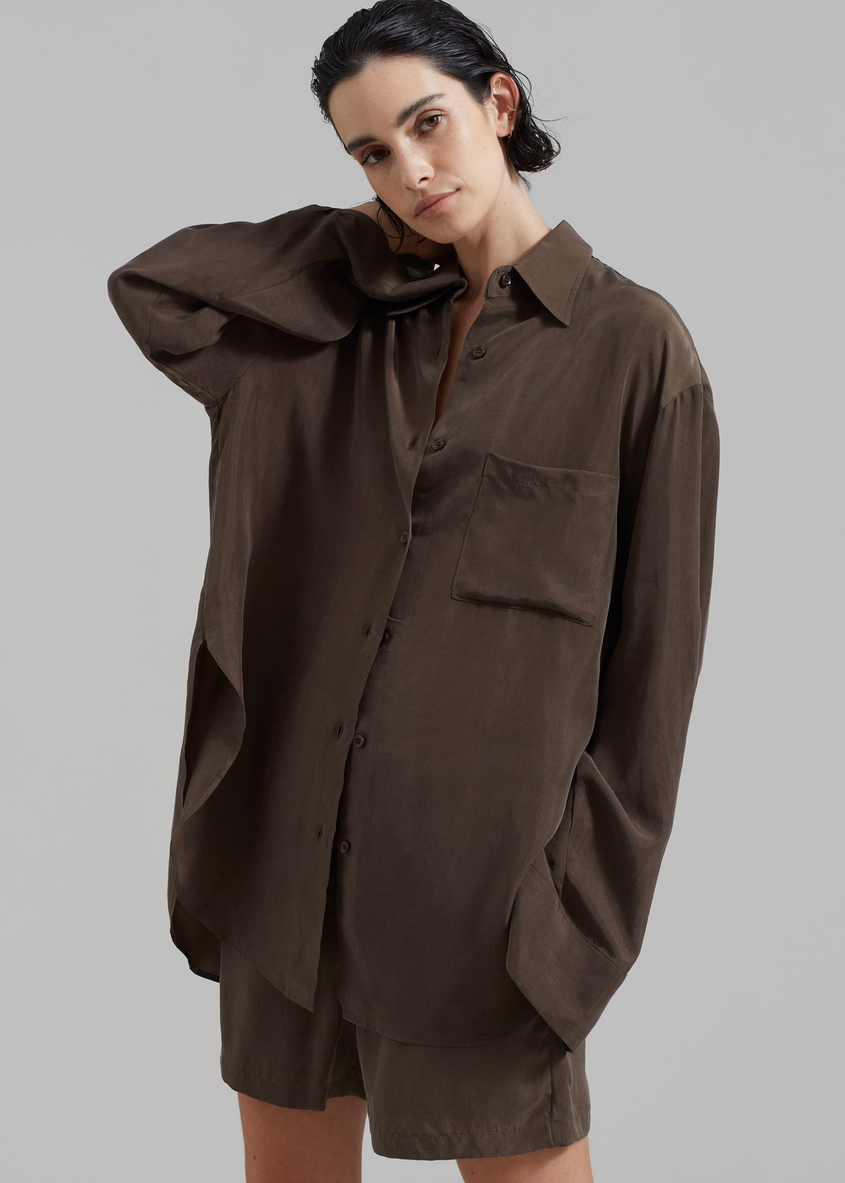 Haneul Shorts - Brown - 5