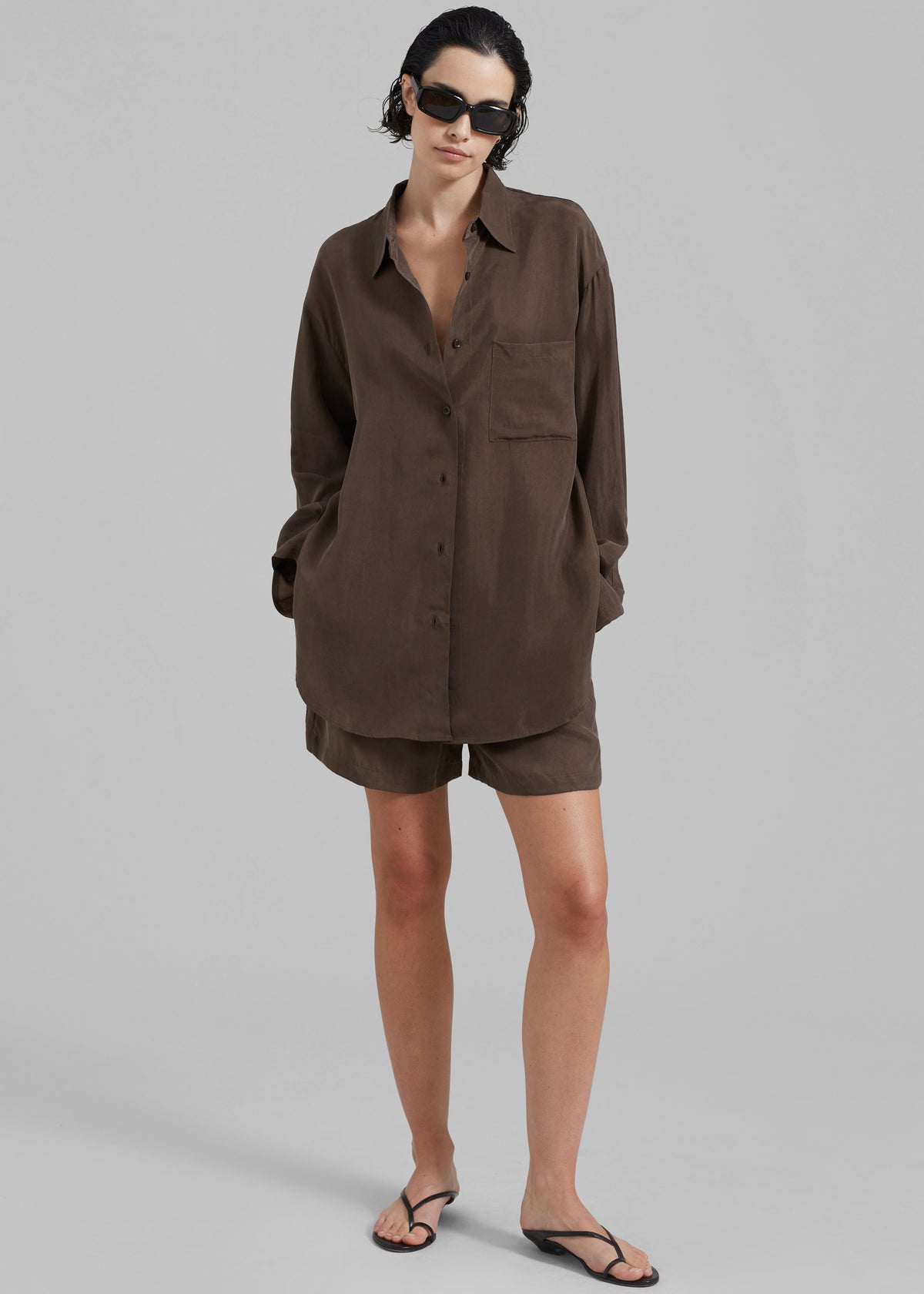Haneul Shorts - Brown - 4