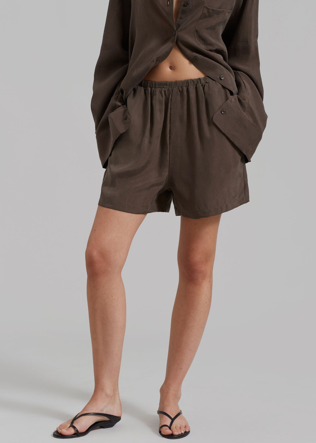 Haneul Shorts - Brown - 1
