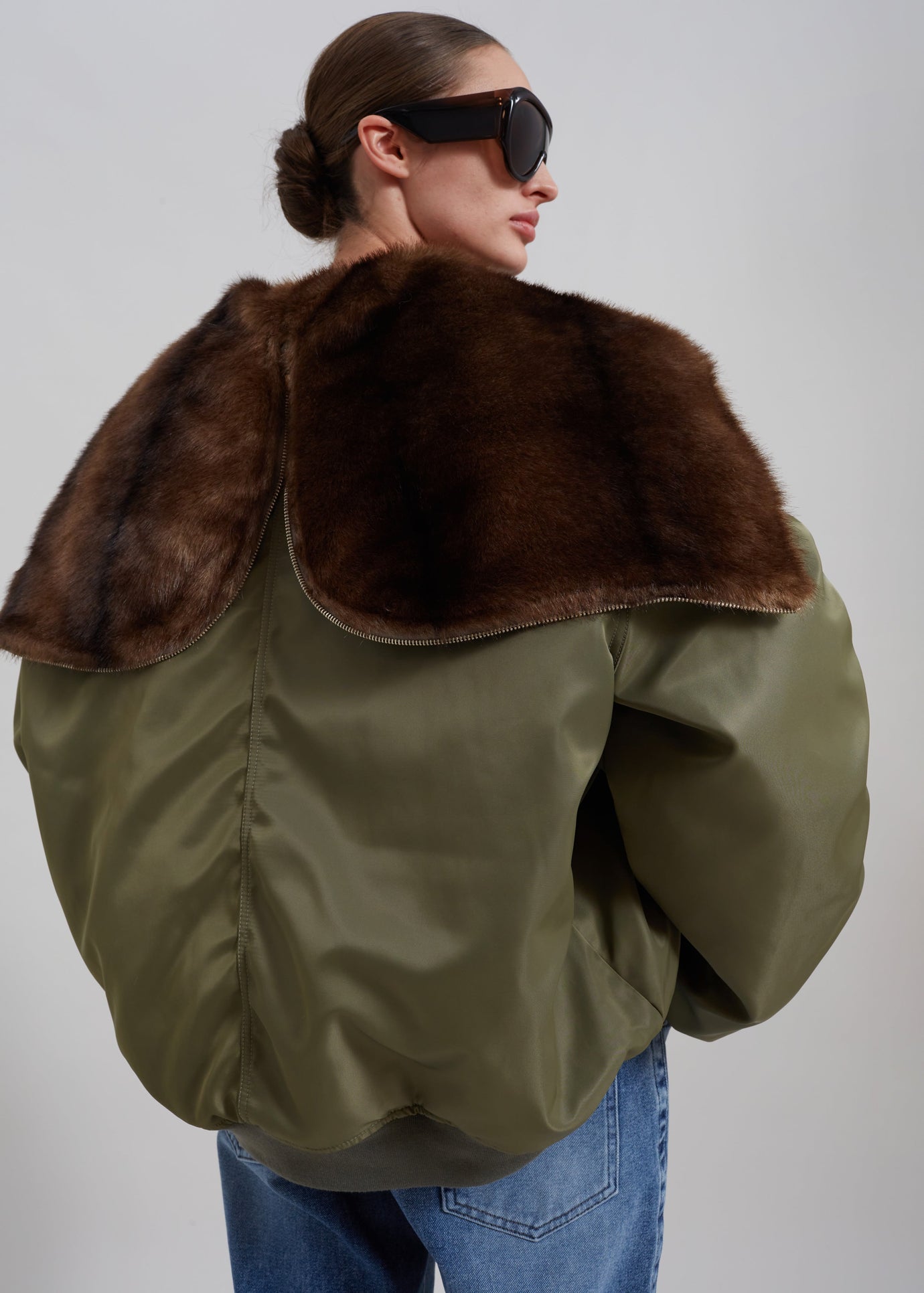 Sabrina Faux Fur Jacket - Mocha – Frankie Shop Europe