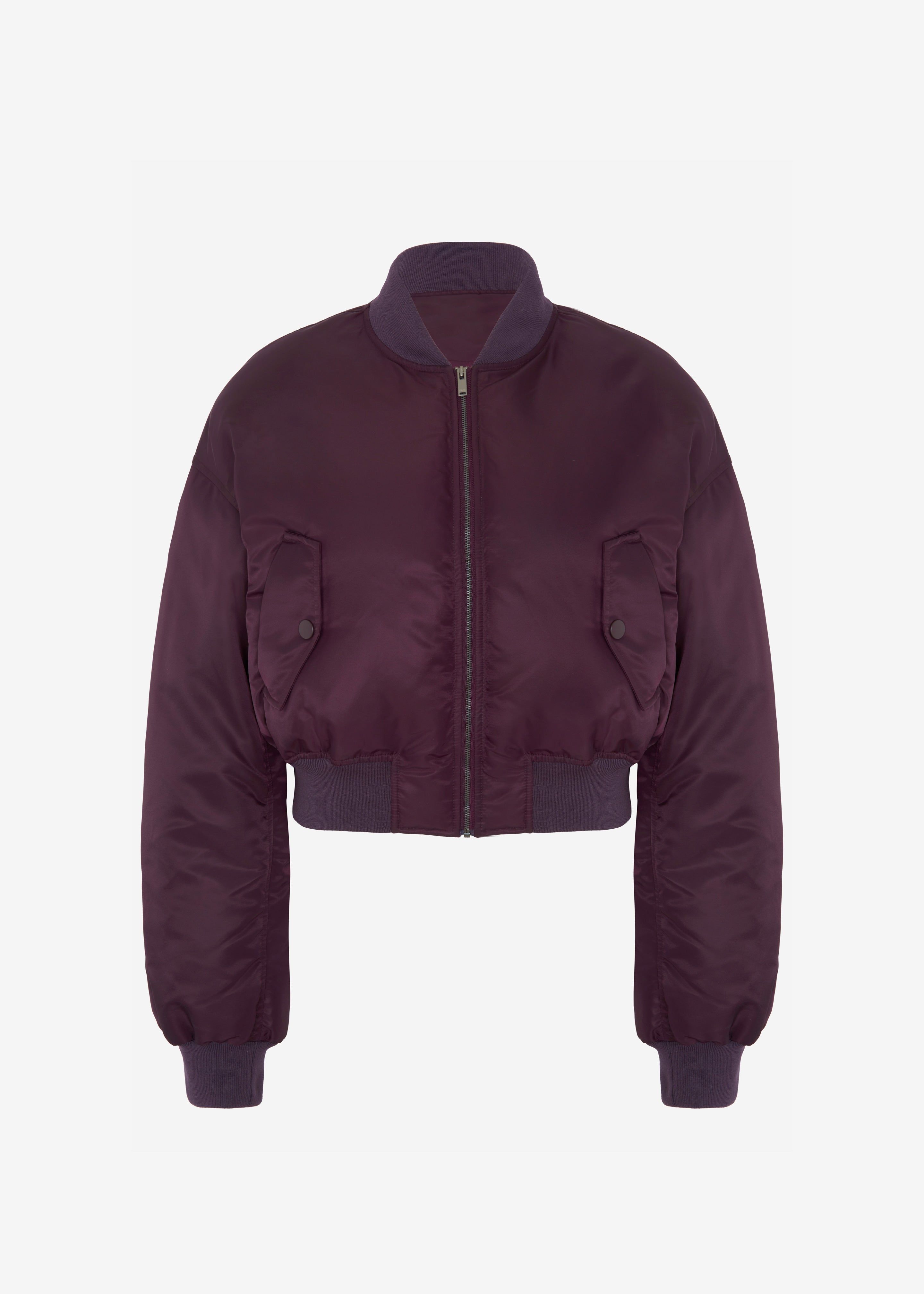 Plum bomber jacket hotsell