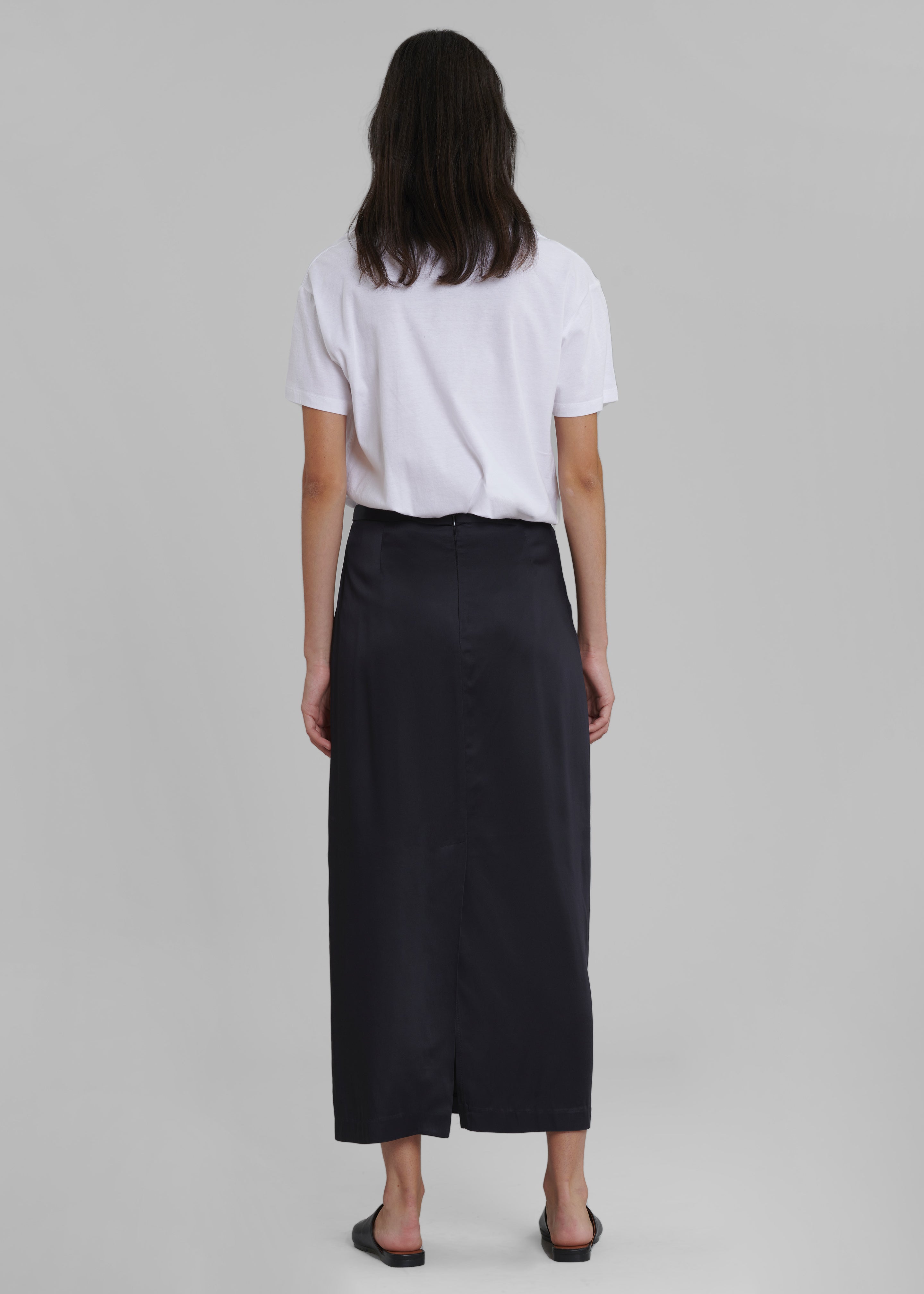 Hepburn Midi Skirt - Deep Navy - 7