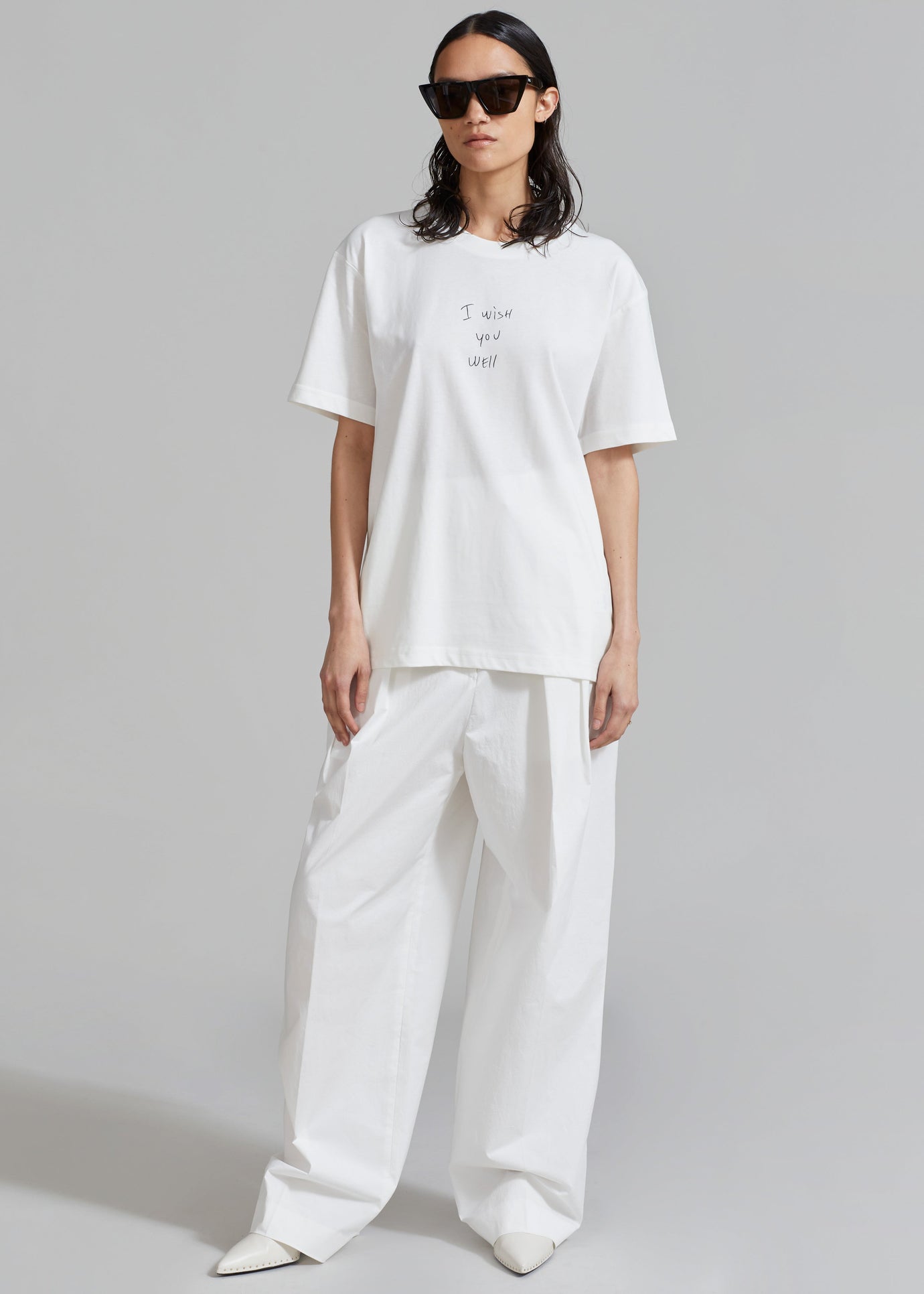 The Frankie Shop x Thomas Lélu Slope T-Shirt - Off White/Black - 1
