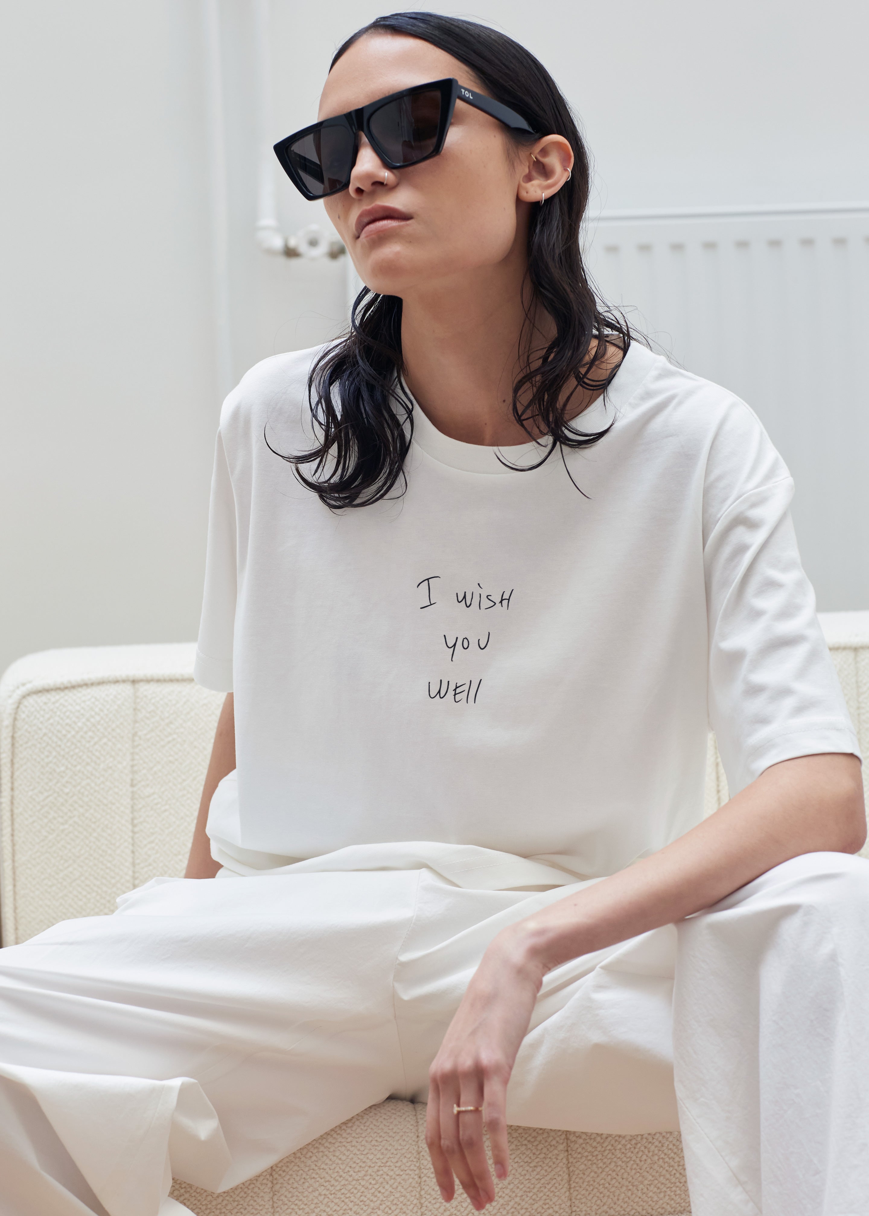 The Frankie Shop x Thomas Lélu Slope T-Shirt - Off White/Black - 1