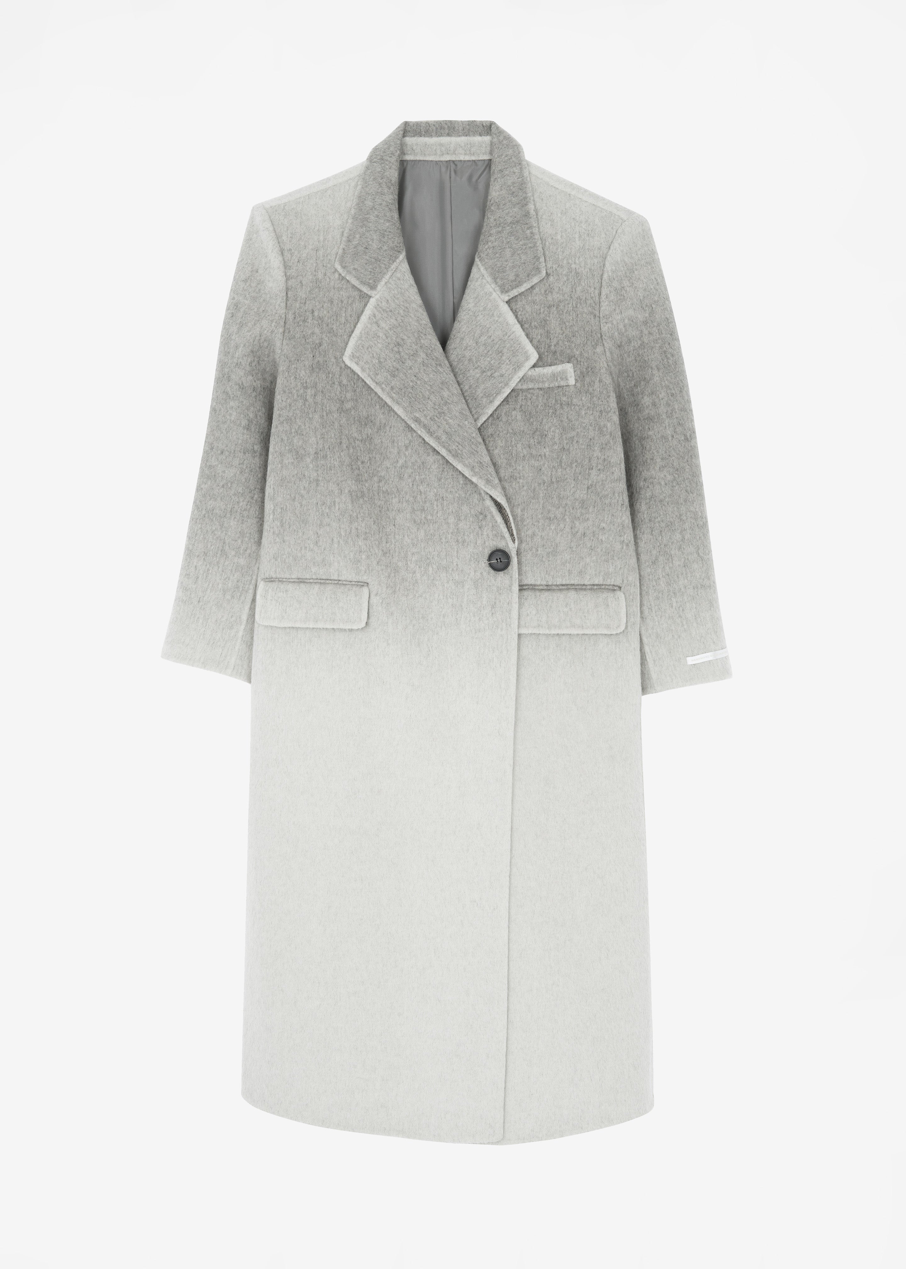 Imani Ombre Wool Coat - Grey - 13