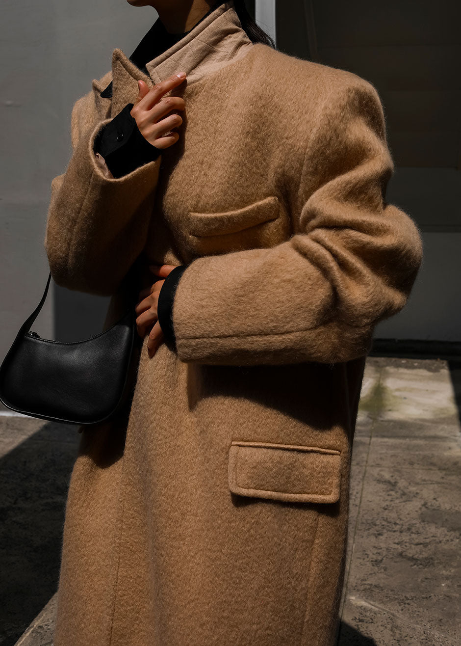 John Oversized Coat - Camel - 6