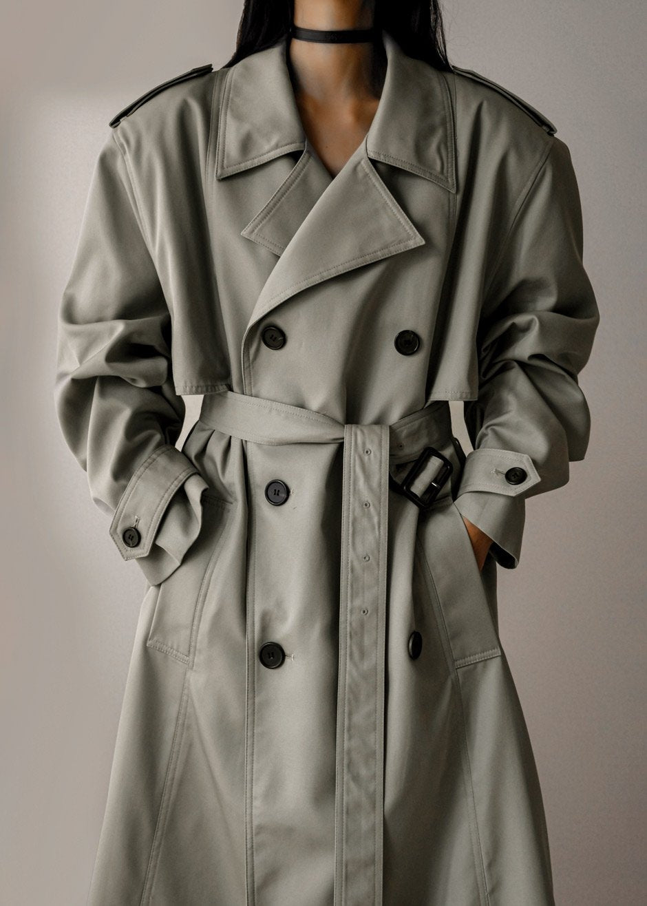 Eugene Trench Coat - Pale Khaki - 9