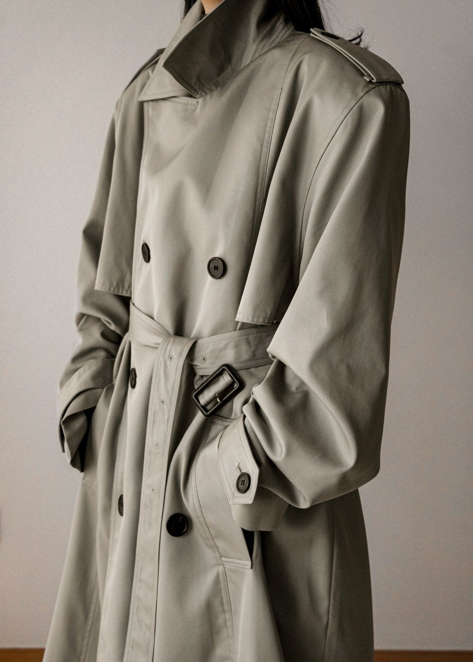 Eugene Trench Coat - Pale Khaki - 10