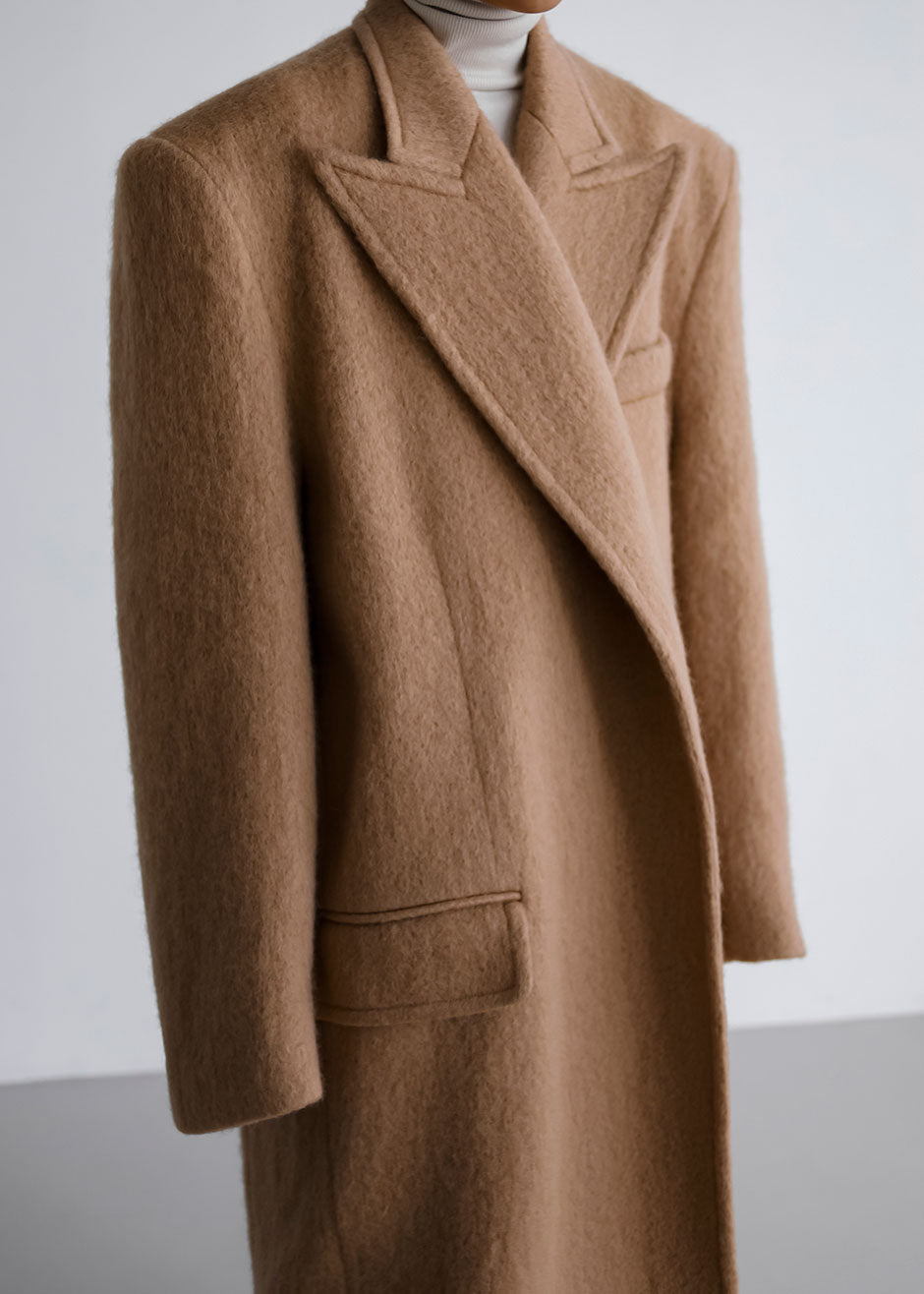 John Oversized Coat - Camel - 1