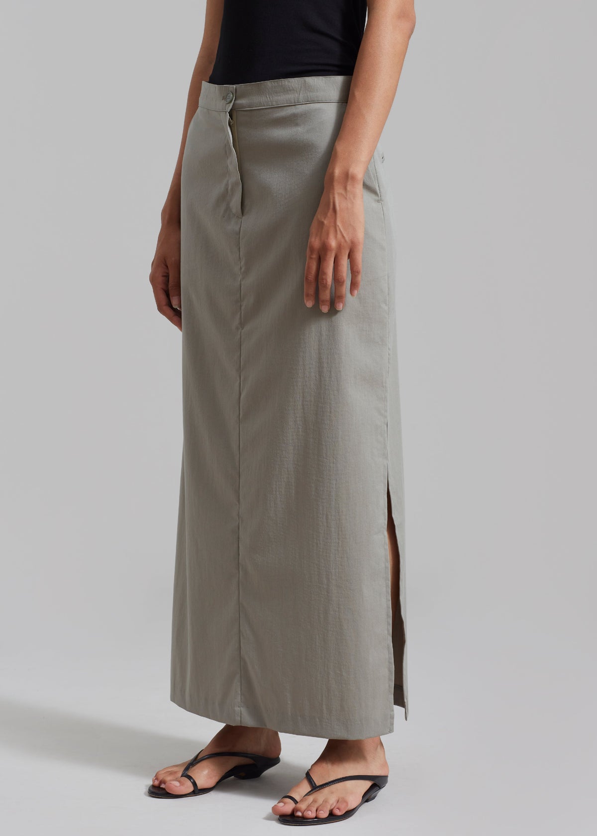 Irene Maxi Skirt - Slate Green - 7