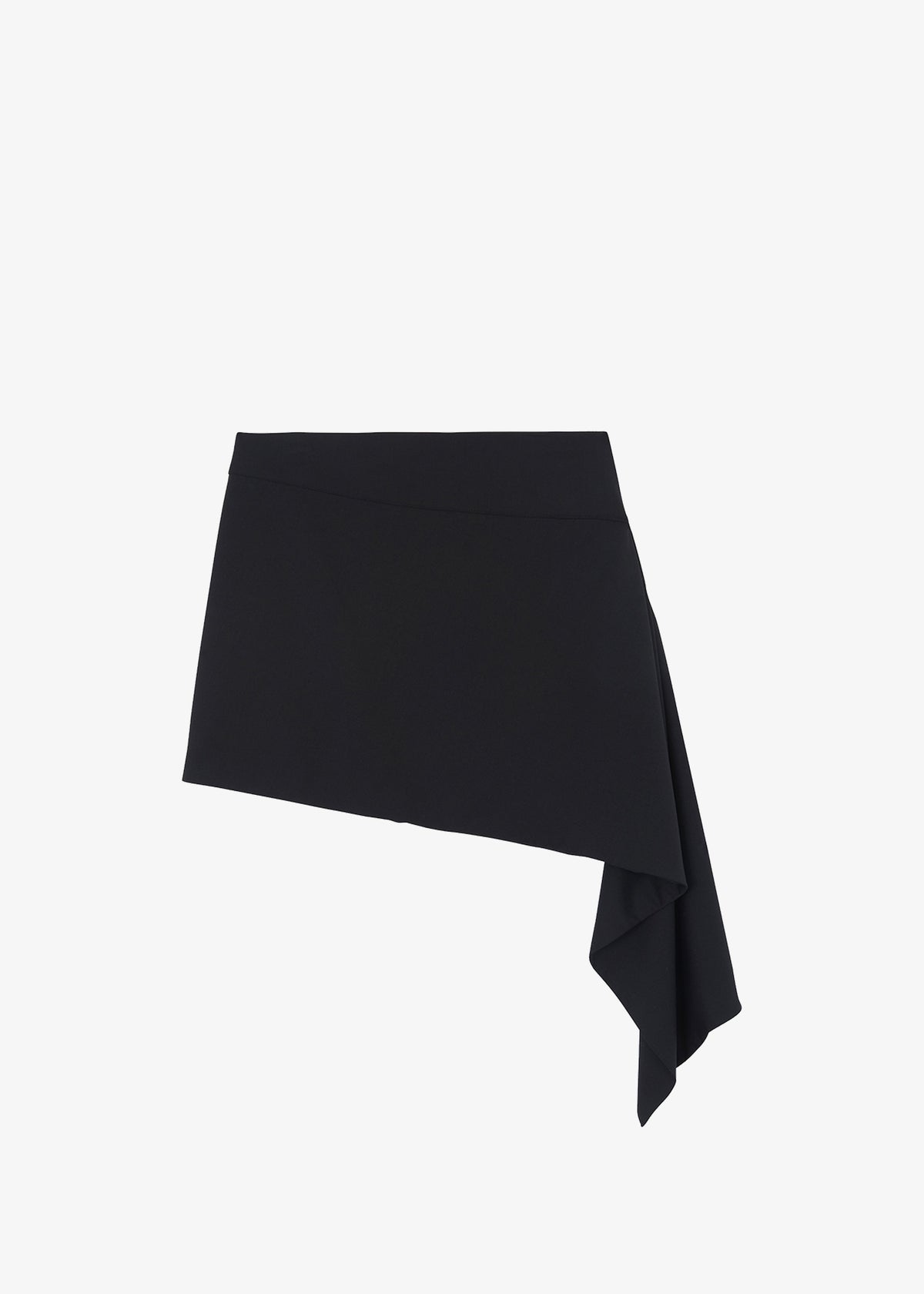 Iris Asymmetrical Mini Skirt - Black - 6