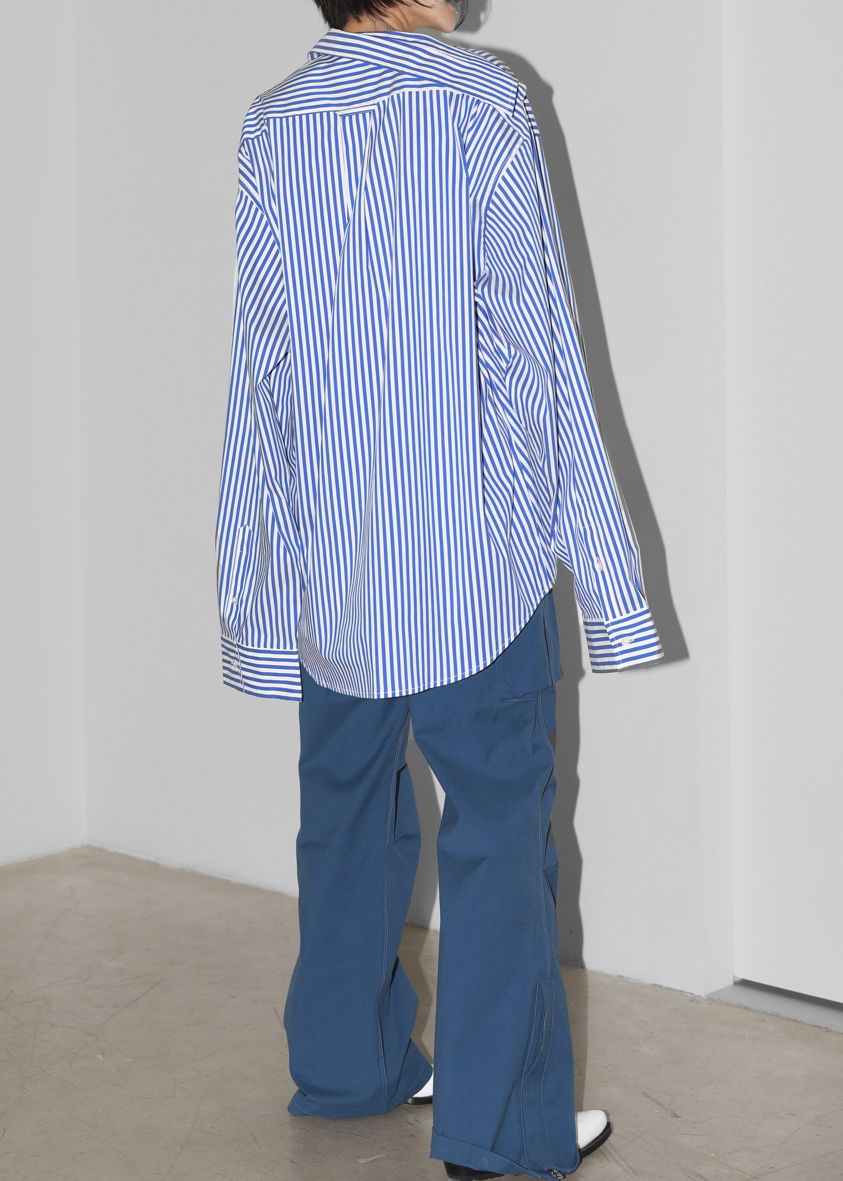 Ida Pocket Shirt - Blue Stripe - 8