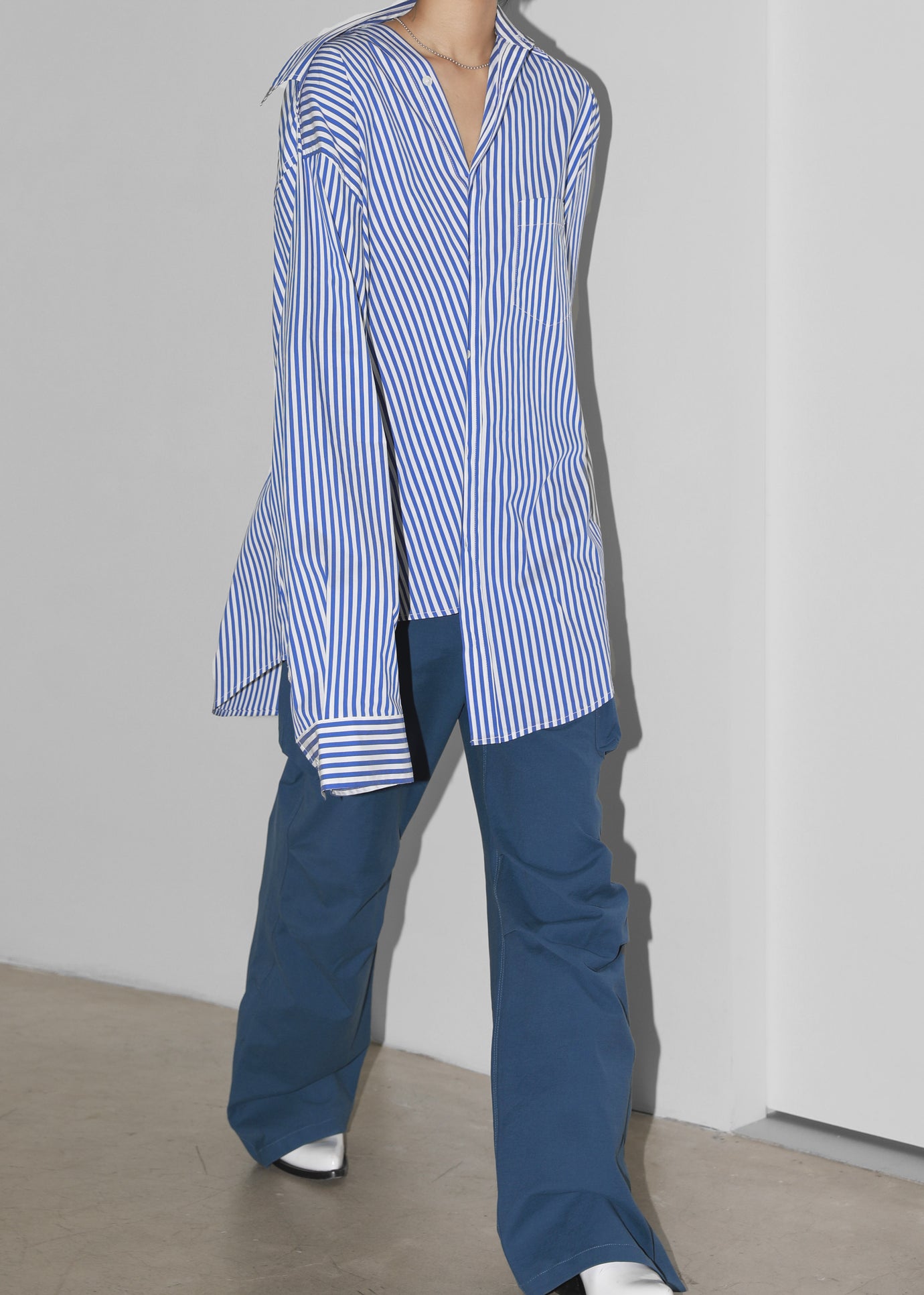 Ida Pocket Shirt - Blue Stripe - 1