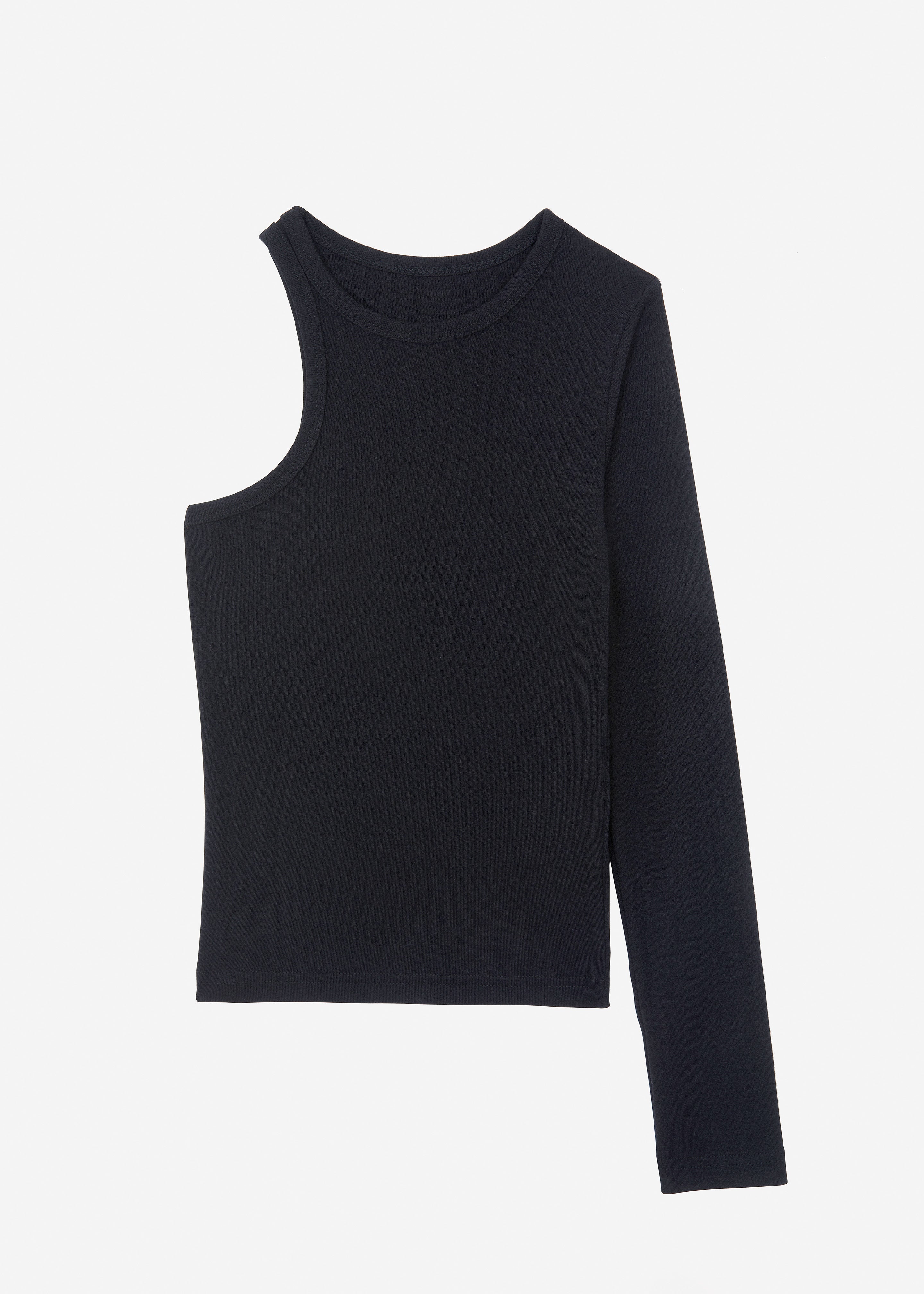 Jamie Asymmetric T-Shirt - Black - 7