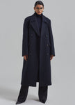 Jeremiah Wool Coat - Navy