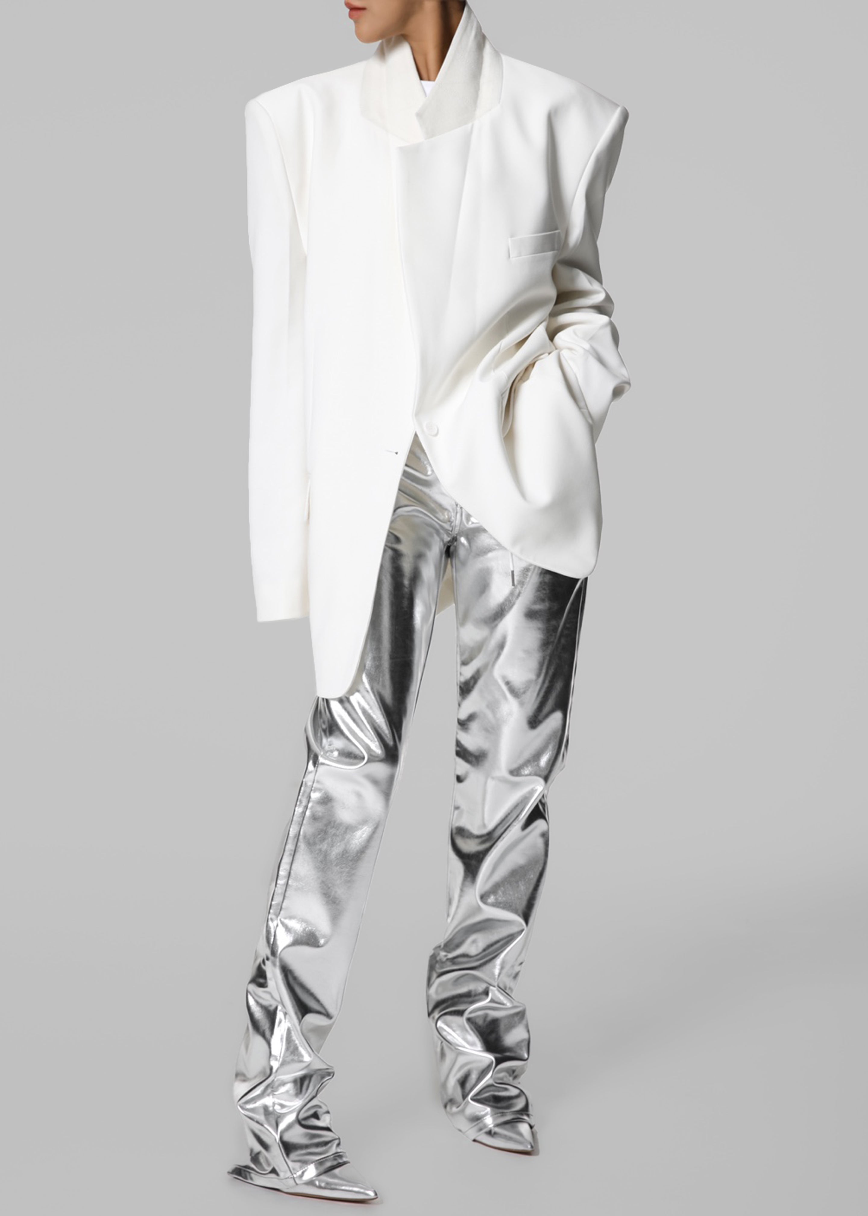 Jesse Aluminium Pants - Silver - 14