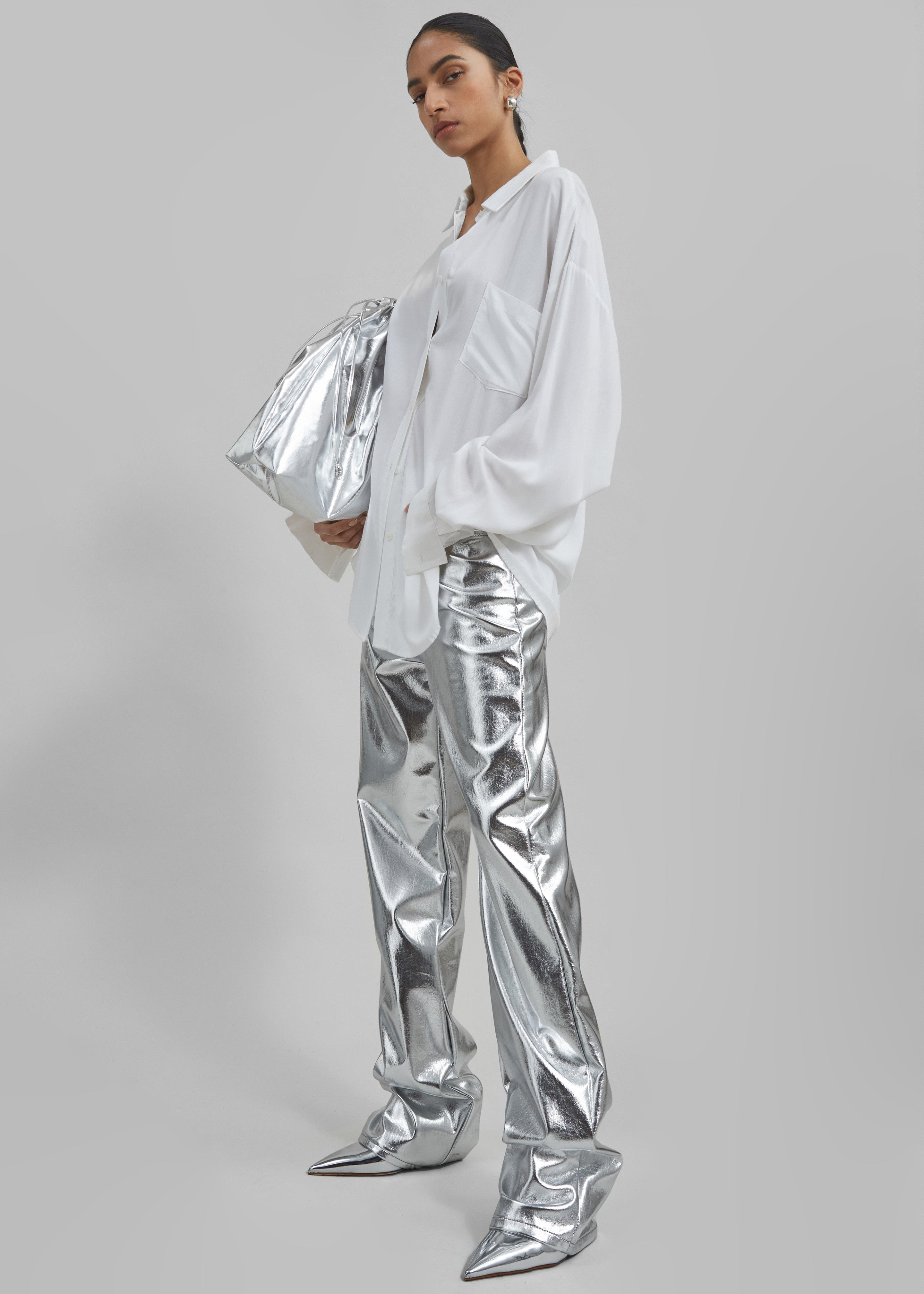 Jesse Aluminium Pants - Silver - 2