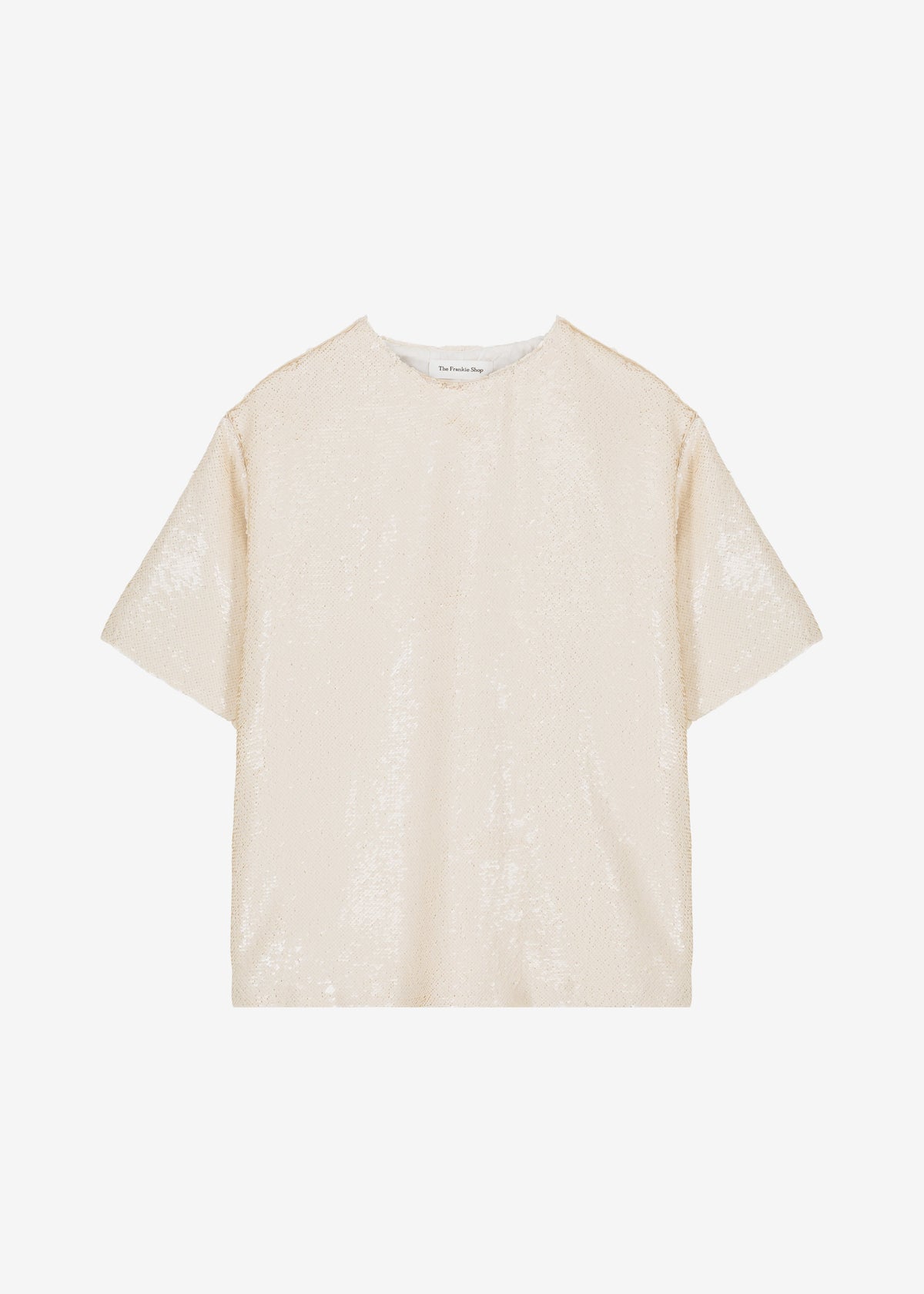 Jones Boxy Sequins Tee - Cream - 9