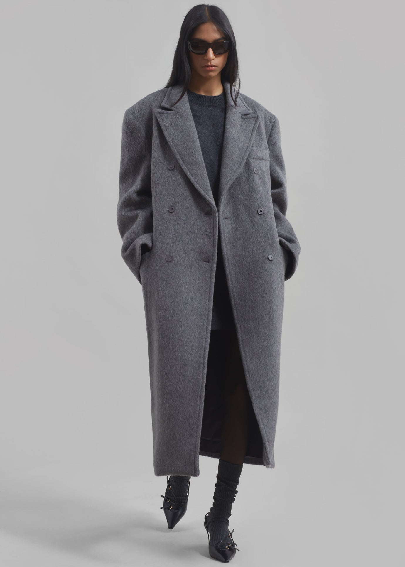 Jordan Wool Coat - Grey