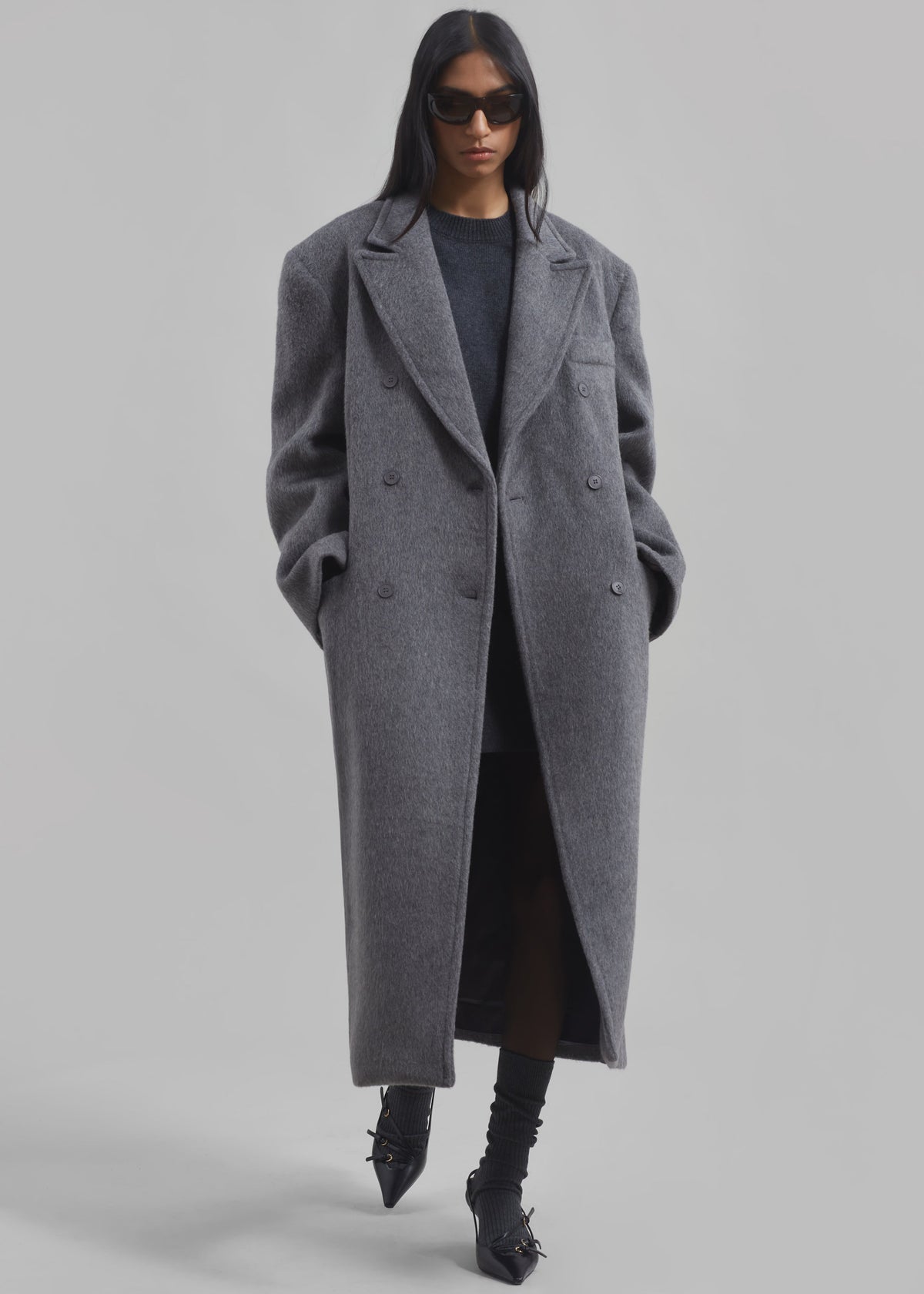 Jordan Wool Coat - Grey - 10