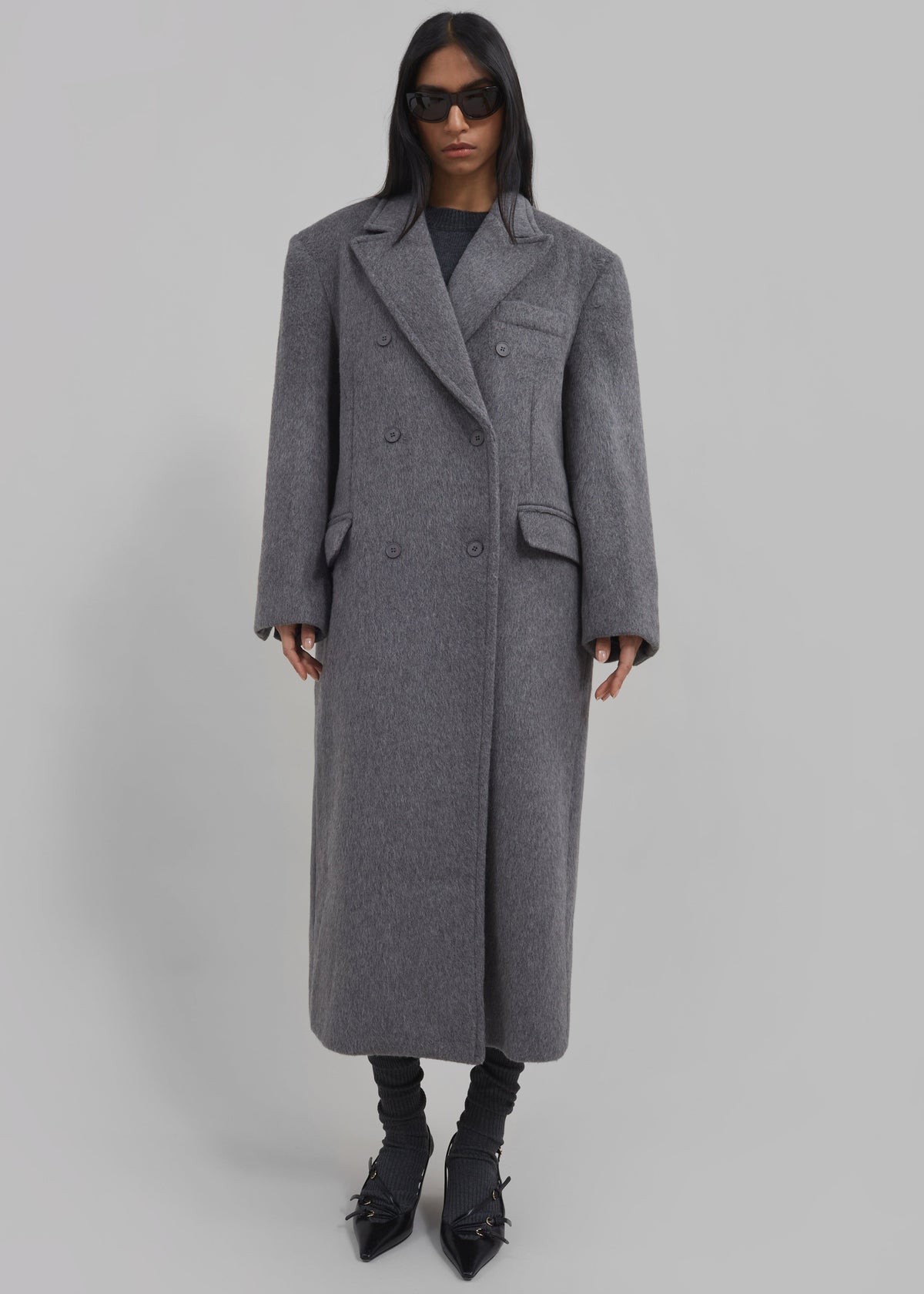 Jordan Wool Coat - Grey - 13