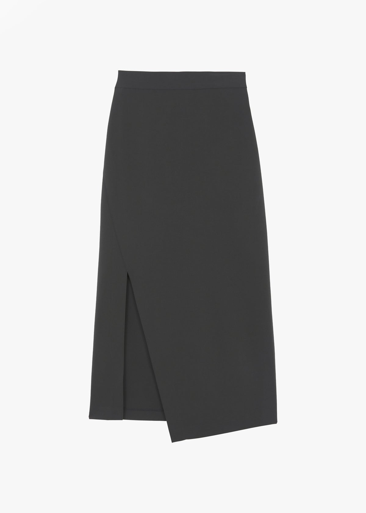 Joy Side Slit Midi Skirt - Charcoal - 6