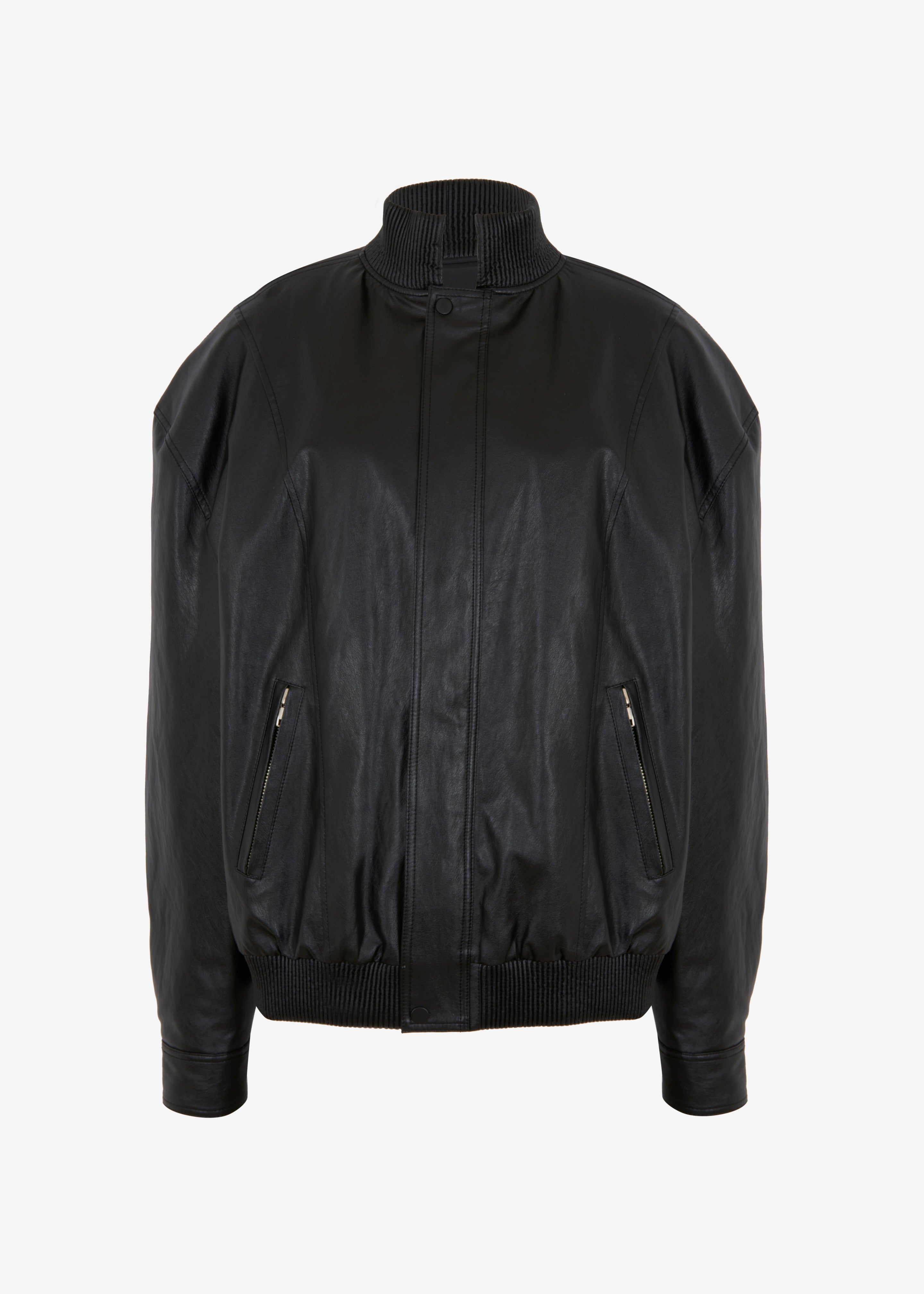 Jude Faux Leather Jacket - Black - 11