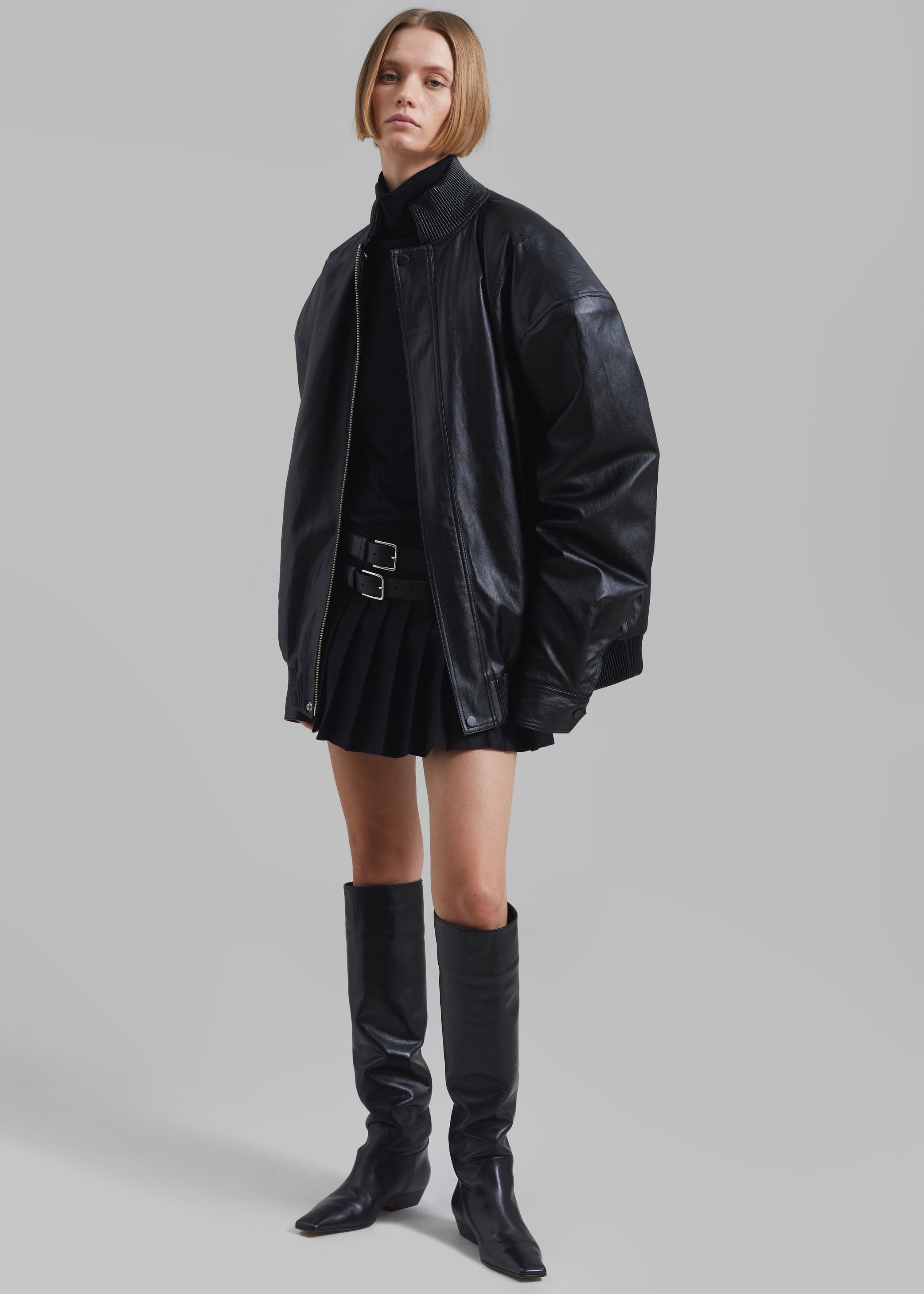 Shop the look image for Blake Mini Pleated Skirt - Black