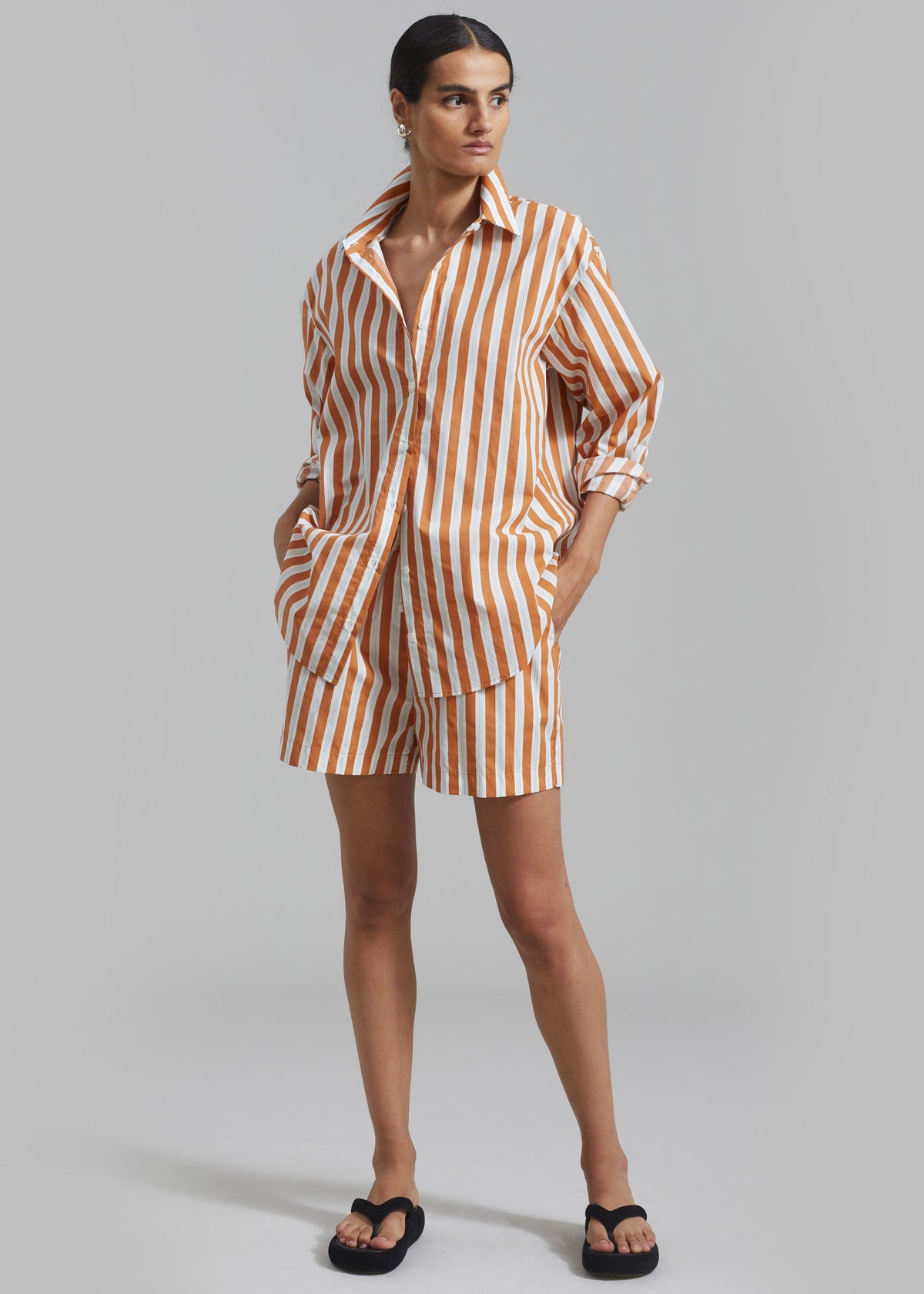 Juno Boxer Shorts - Orange Stripe - 1