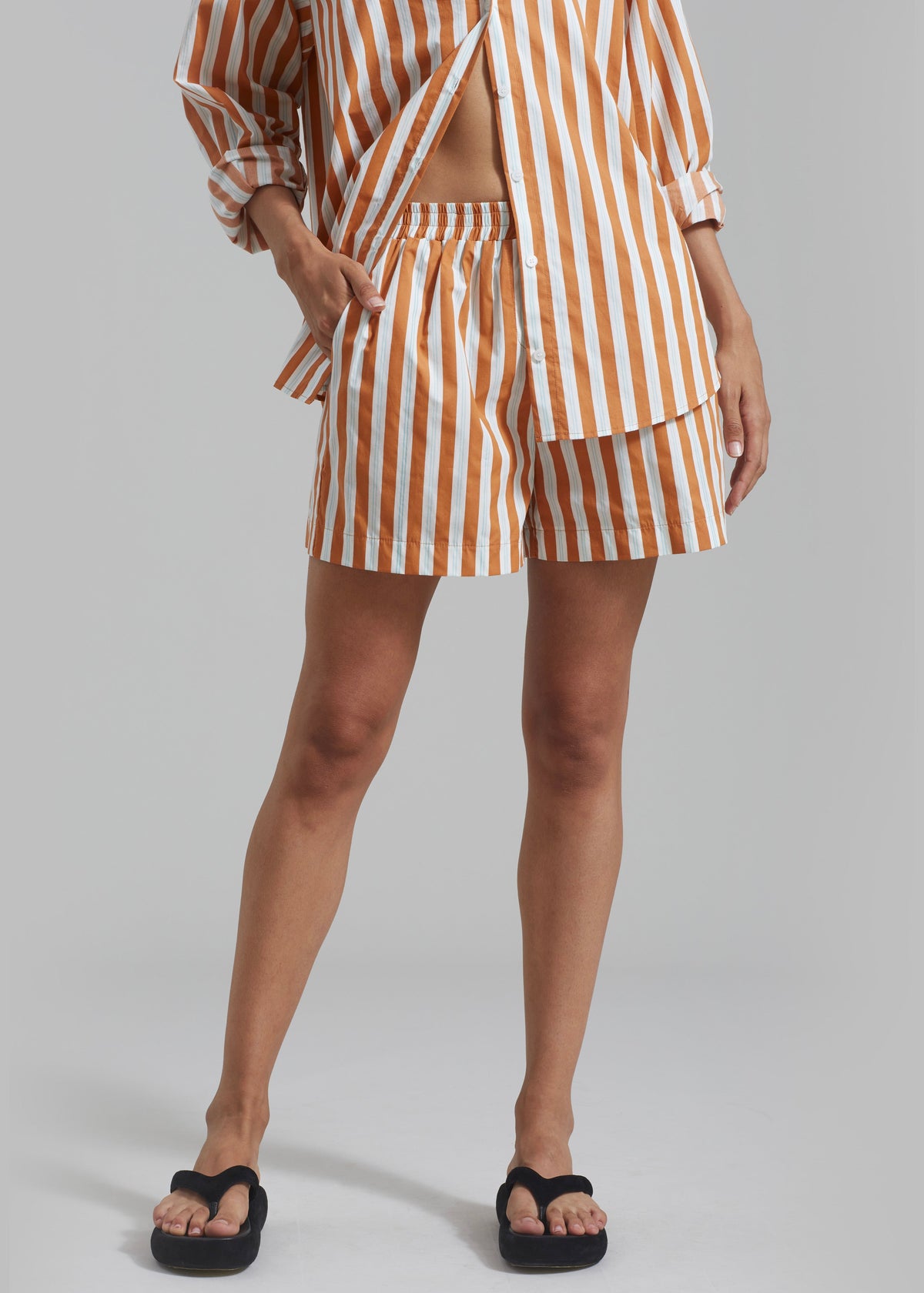 Juno Boxer Shorts - Orange Stripe - 2