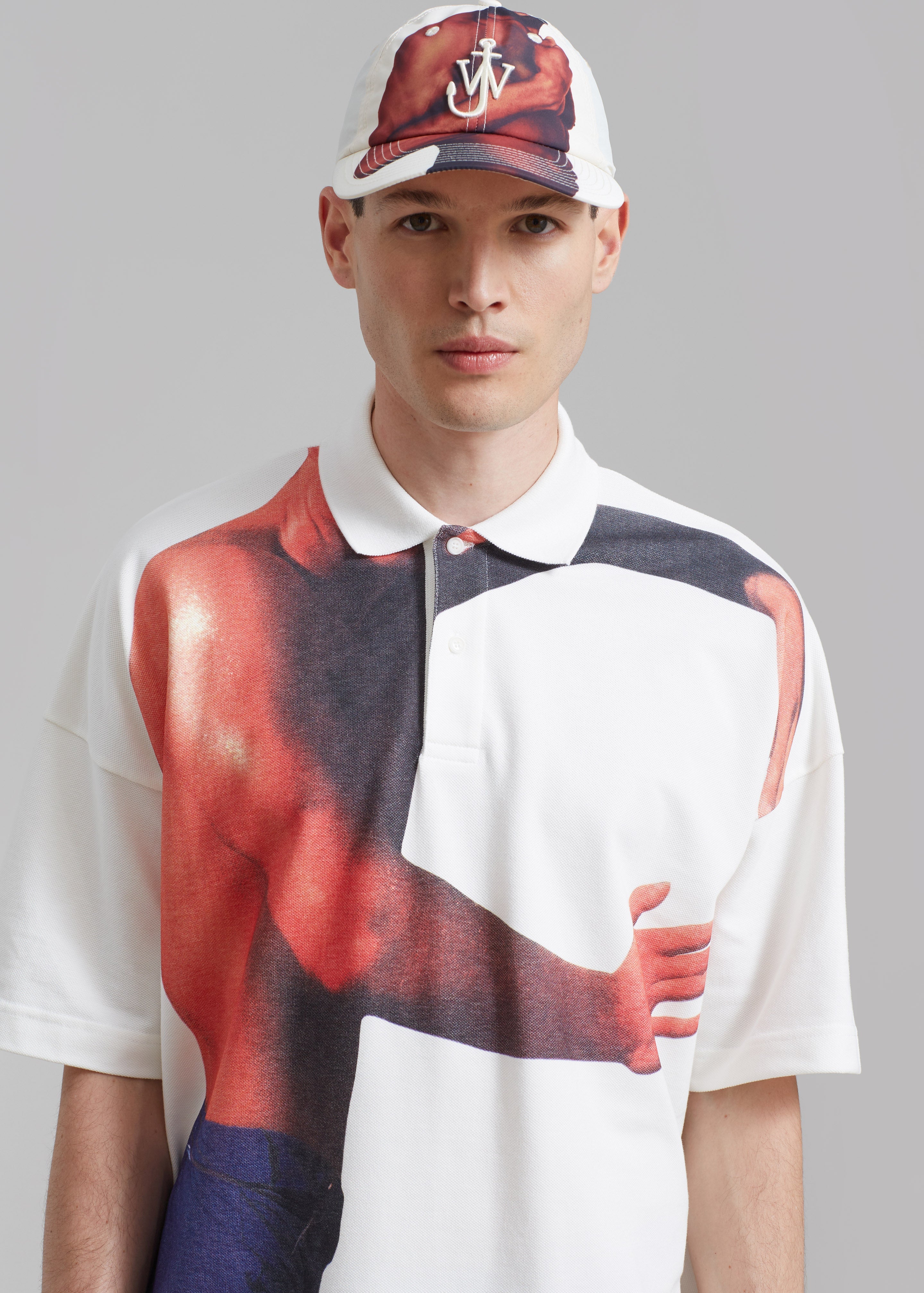 JW Anderson Baseball Cap - Off White - 3