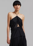 JW Anderson Draped Sleeveless Top - Black