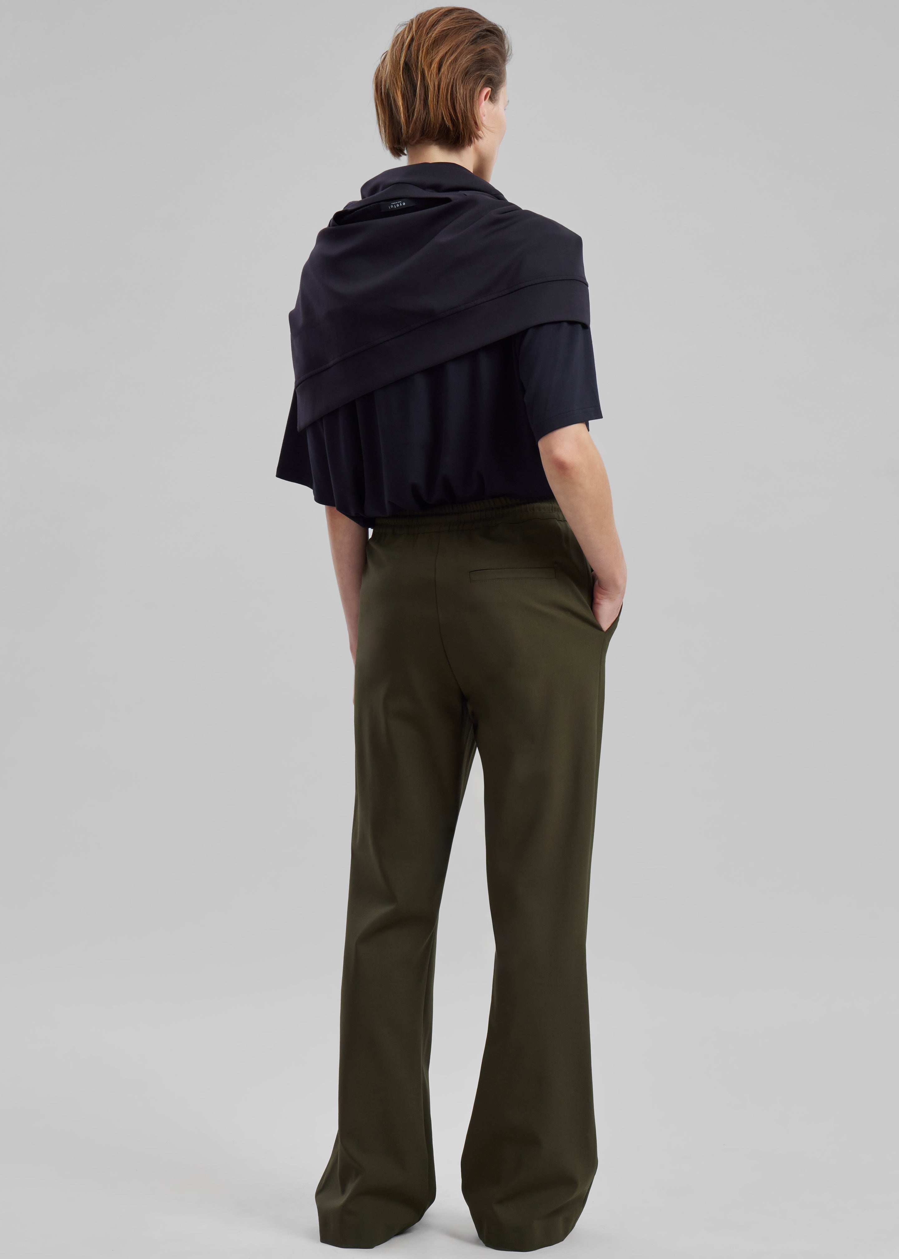 JW Anderson Drawstring Waist Tailored Trousers - Olive – Frankie 