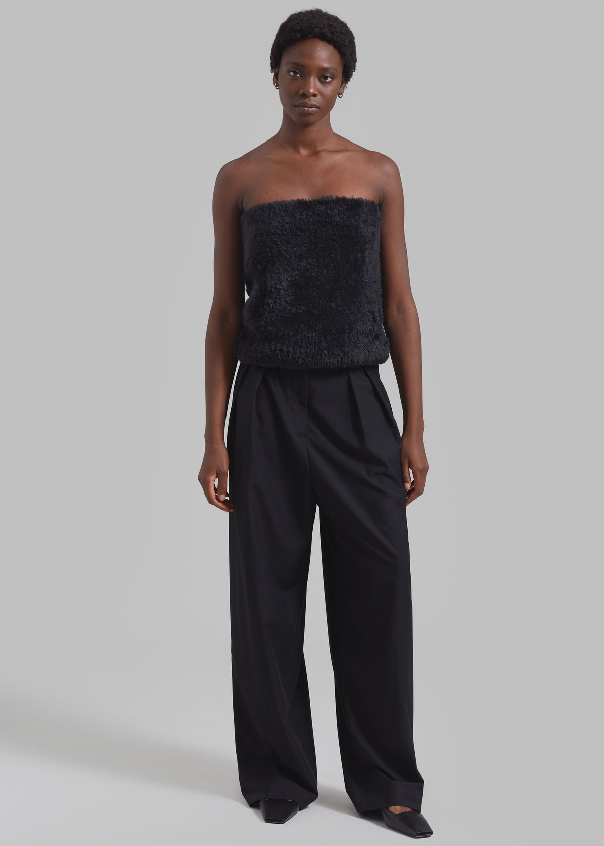 JW Anderson Front Pocket Bandeau Top - Black - 3