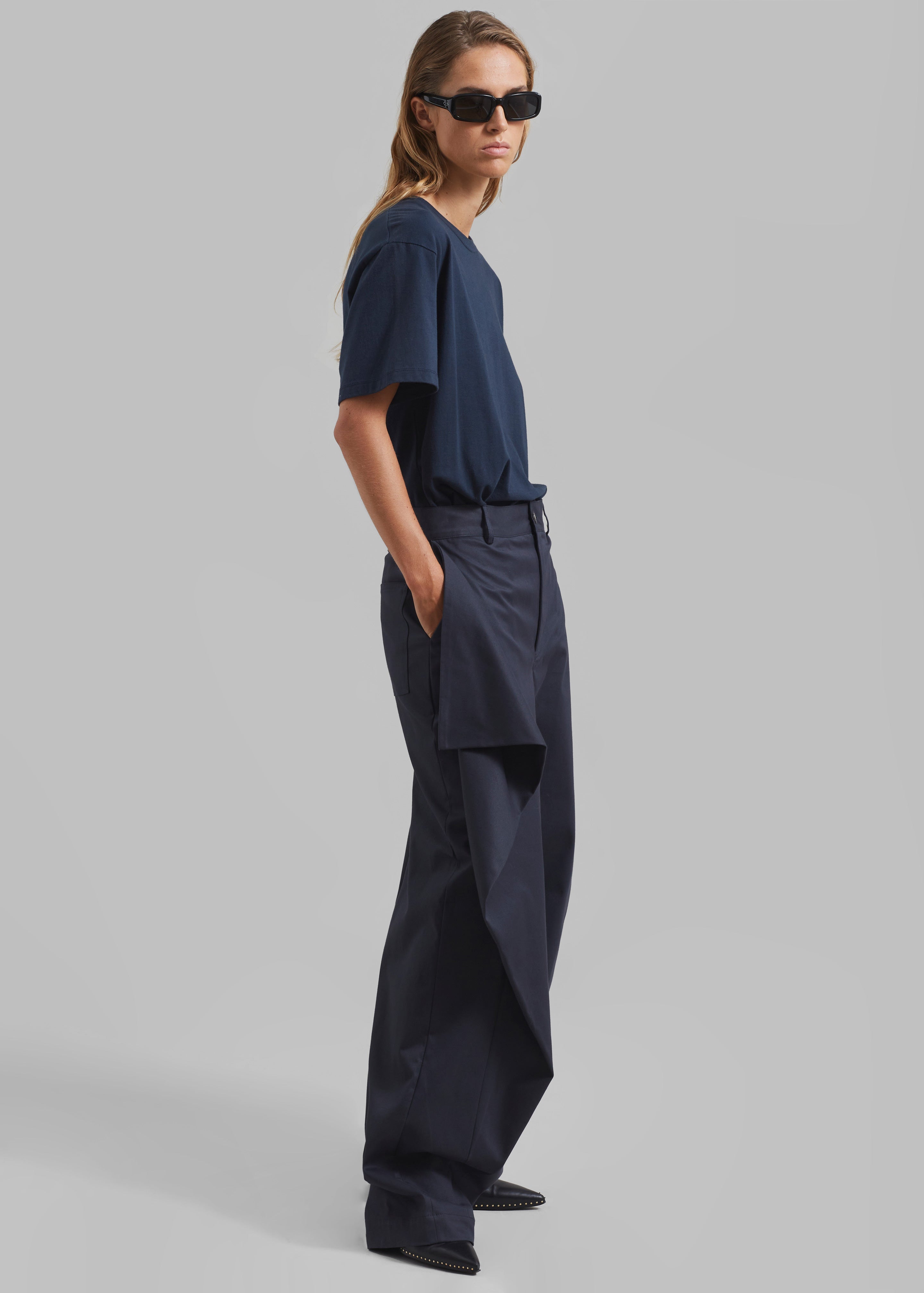 JW Anderson Kite Trousers - Navy - 4