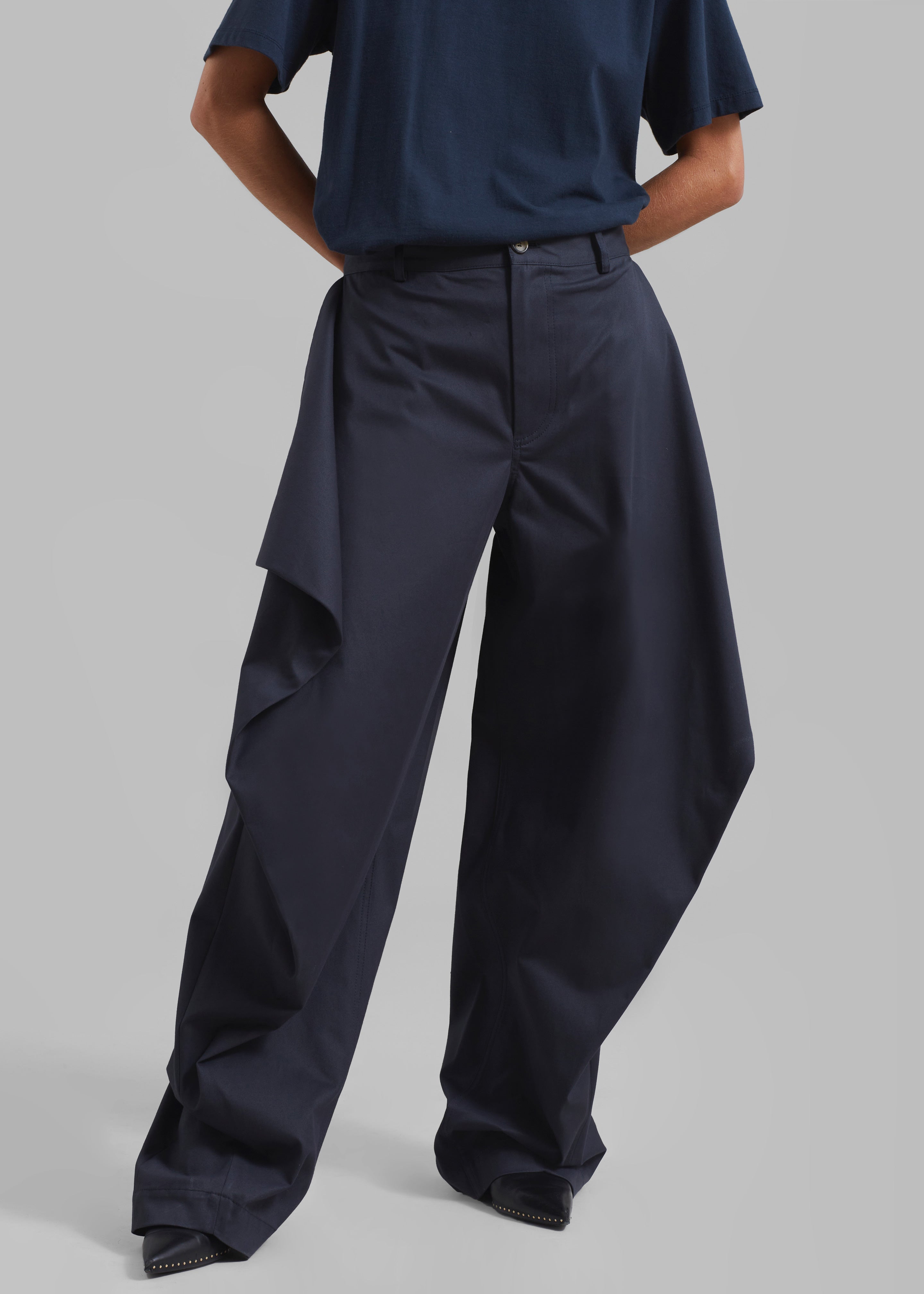 JW Anderson Kite Trousers - Navy - 2