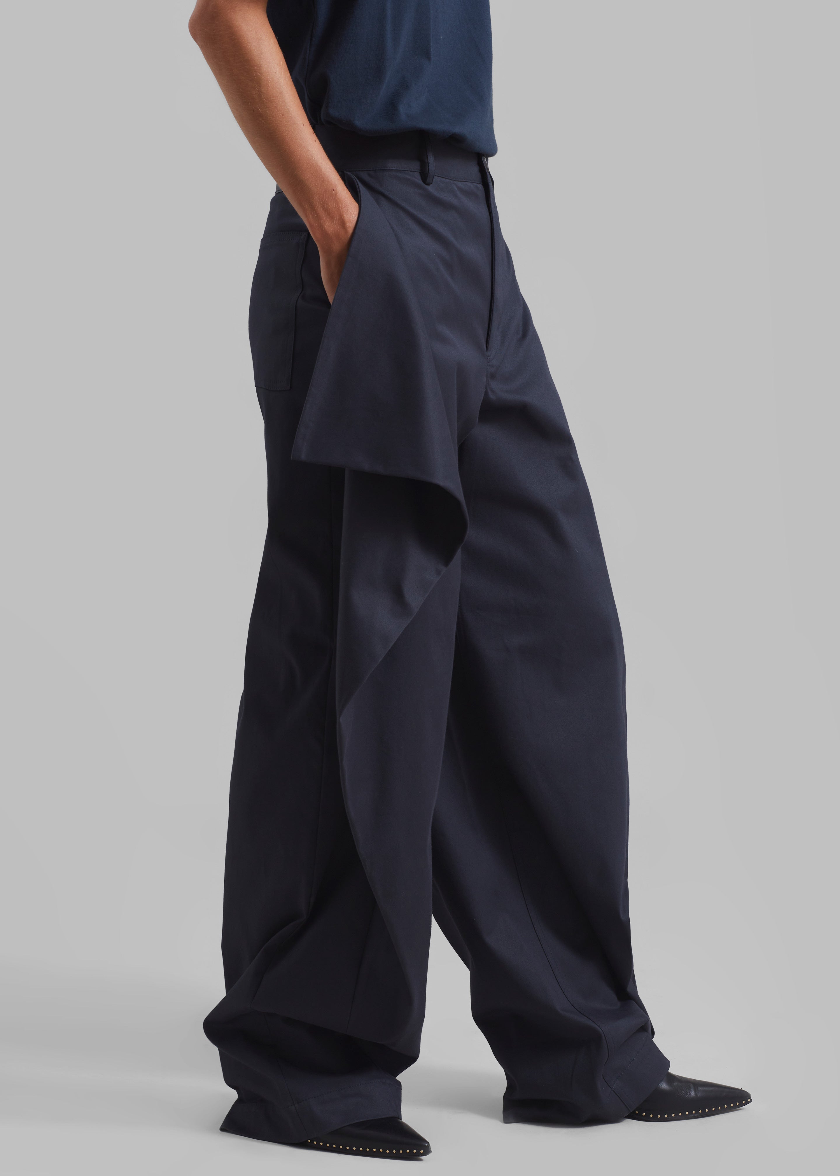 JW Anderson Kite Trousers - Navy - 5